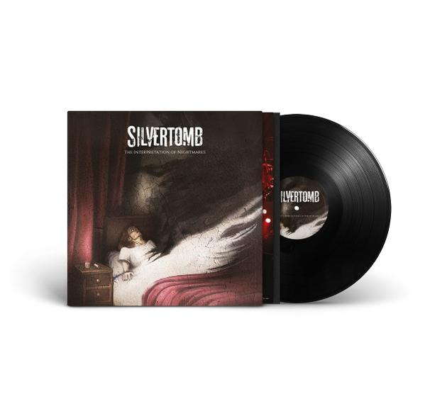 Schallplattenhülle zeigt eine Person im Bett mit einem dunklen Schatten, daneben eine schwarze Vinyl-Schallplatte.