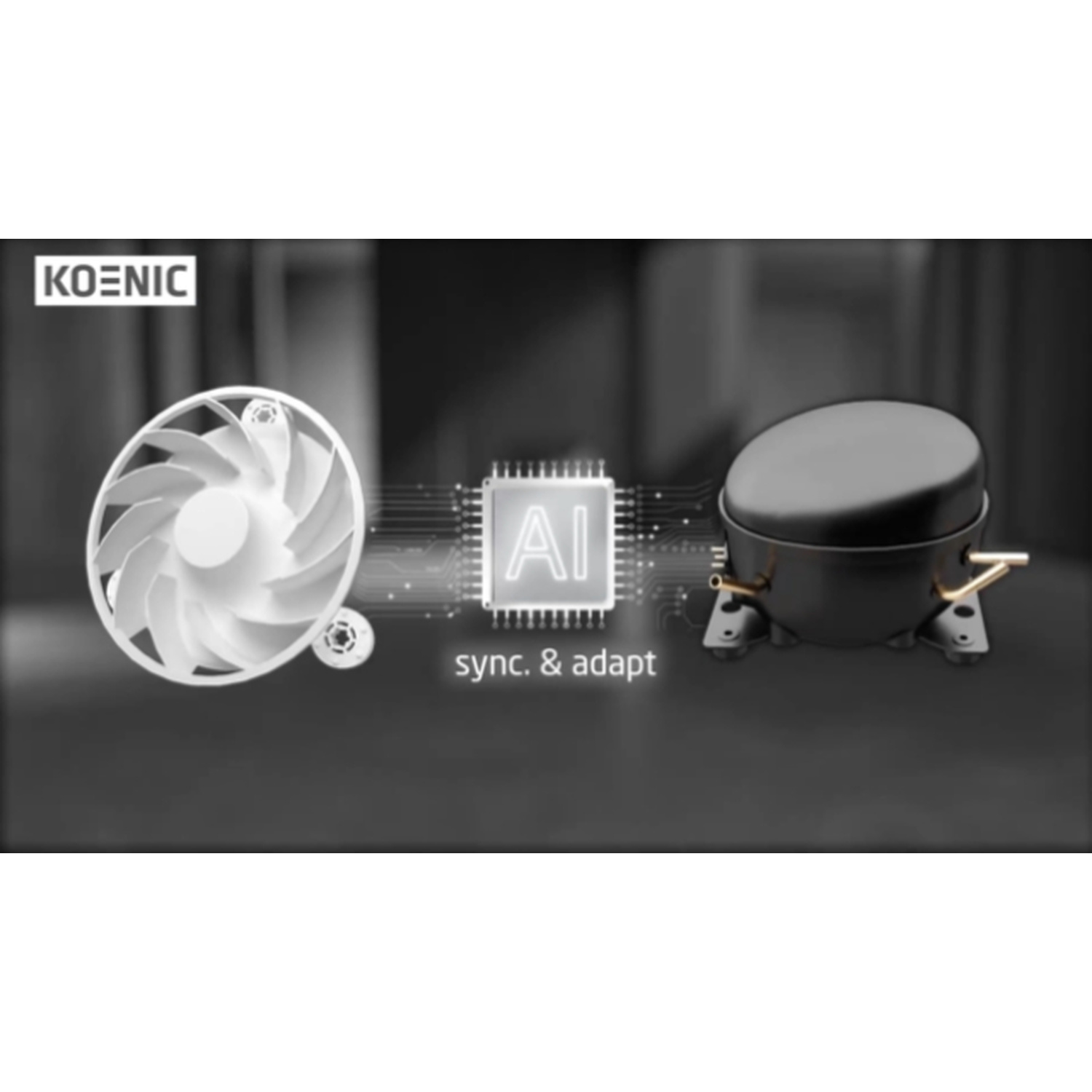 FRIGORIFERO COMBINATO KOENIC KFK 611 B NF IN, inox, dimensioni: L 59.5 cm x H 201 cm x P 70 cm,  capacità netta totale 378 litri, rumorosità 35 dB (A), Classe B