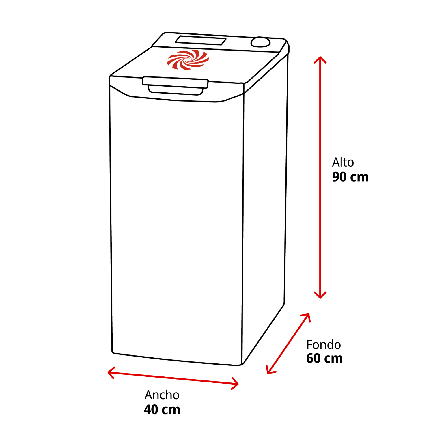 Lavadora carga superior - Whirlpool TDLR 7220SS, 7kg, 1200rpm, Apertura suave, Tecnología 6th Sense, Blanco