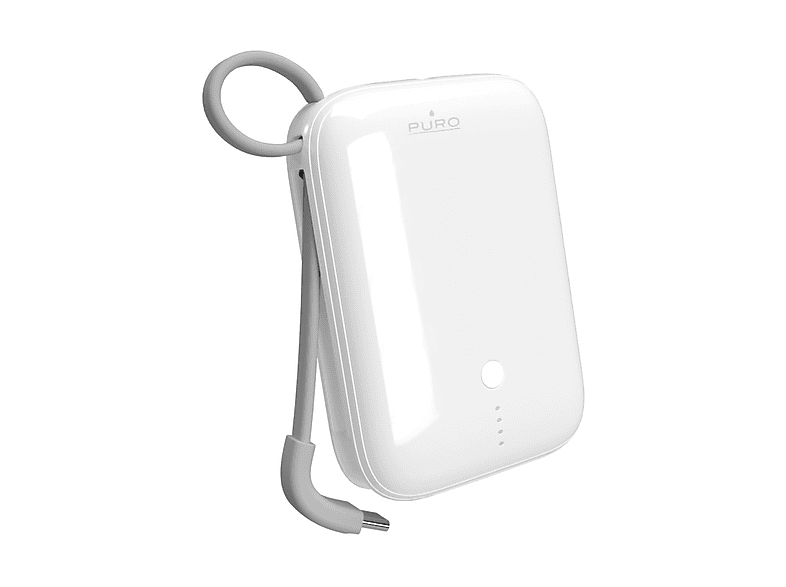 Powerbank PURO Batteria esterna 10.000mAh, Bianco