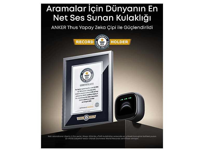 ANKER Soundcore Liberty 5 Pro Max D1204 Bluetooth Kulak İçi