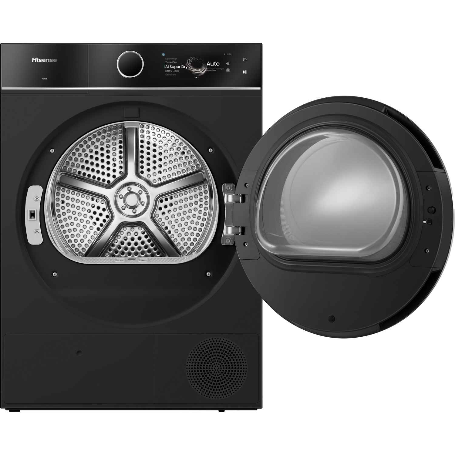 HISENSE Sèche-linge à pompe à chaleur DH7I108BBAB/BLX – 10 kg – 60 dB – Classe énergétique A