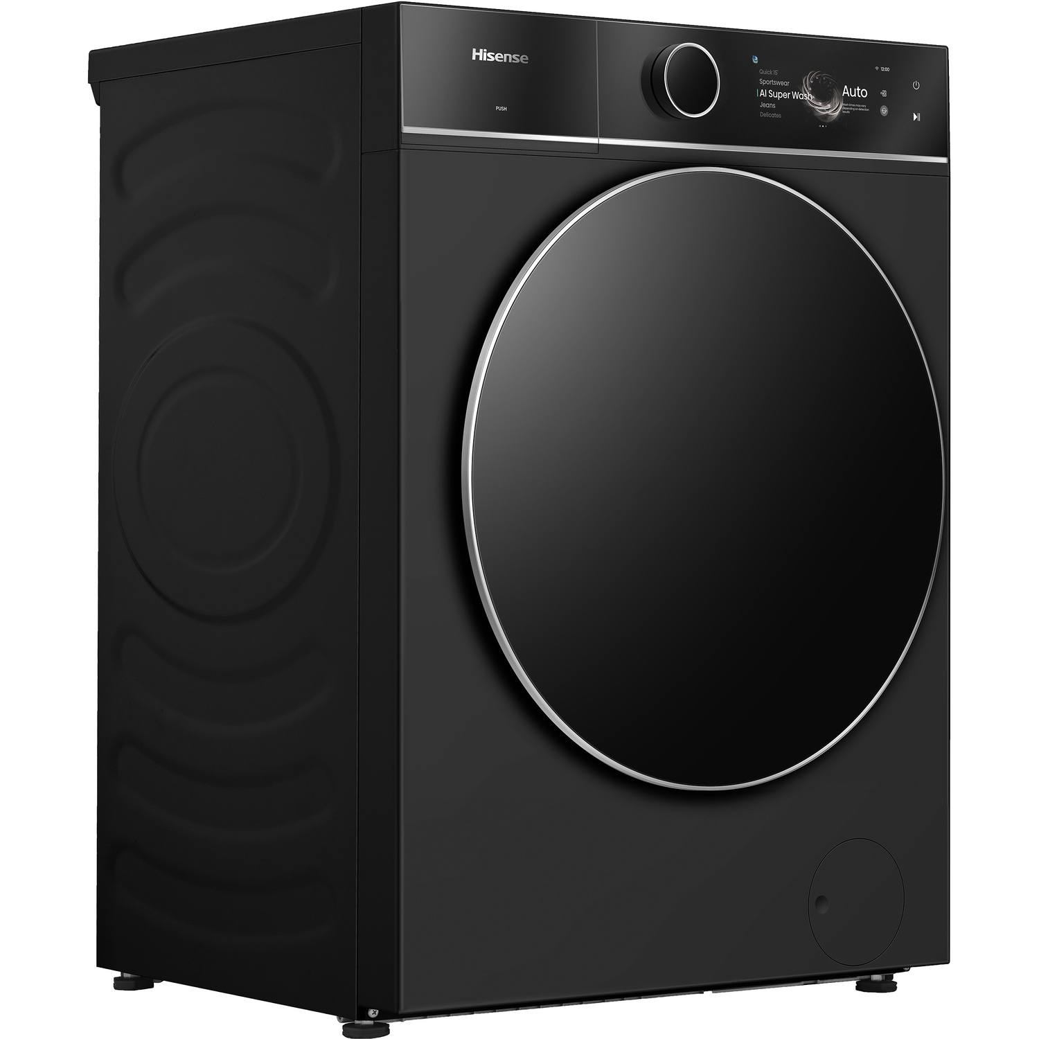 HISENSE Lave-linge à dosage automatique WF7i1248BBR/BLX (12 kg, 1400 tr/min, classe A)