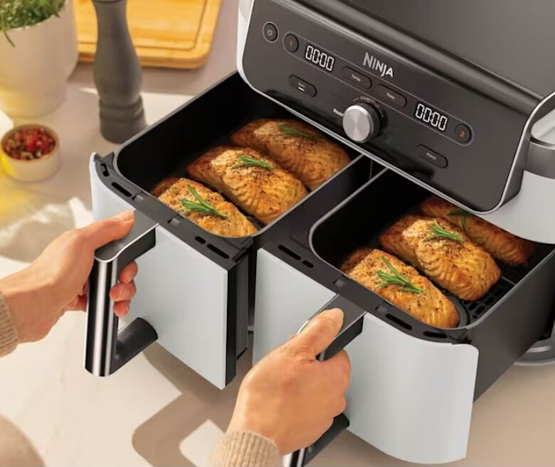 Frytkownica Air fryer NINJA DZ901EUWH 9,5 l z podwójnym koszem Biały