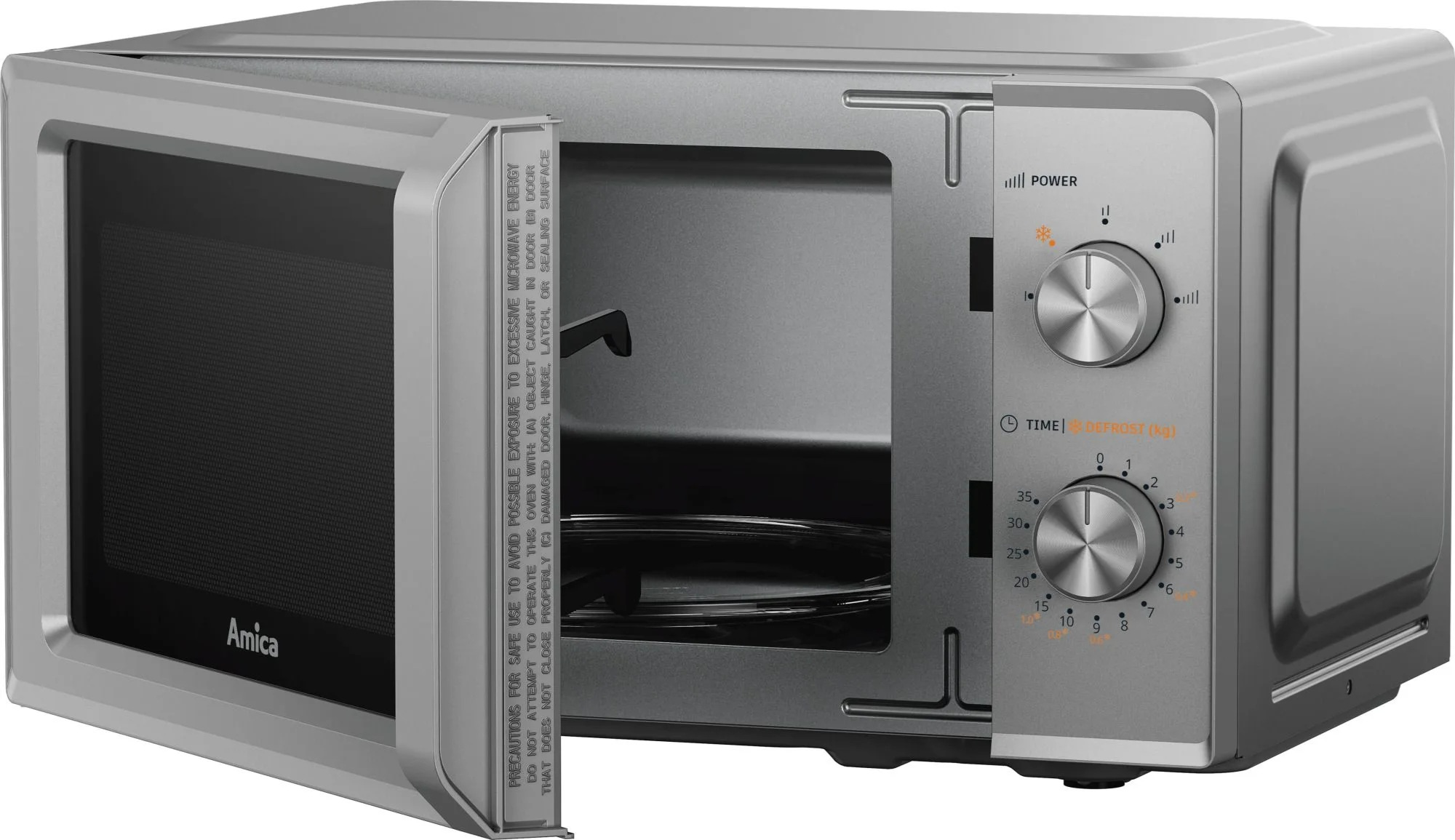 Kuchenka mikrofalowa AMICA MMF20M4S 20l 700W Srebrny