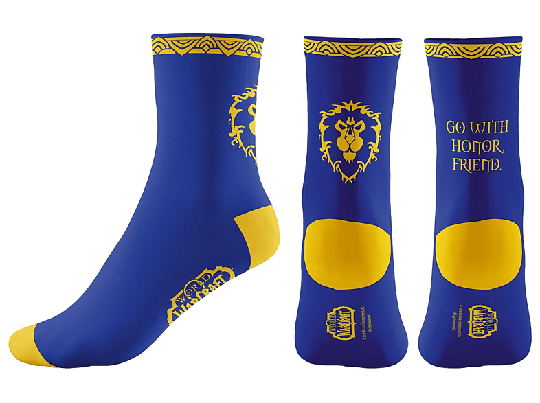 Skarpetki GOOD LOOT World of Warcraft Glory to the Alliance Niebiesko-żółty