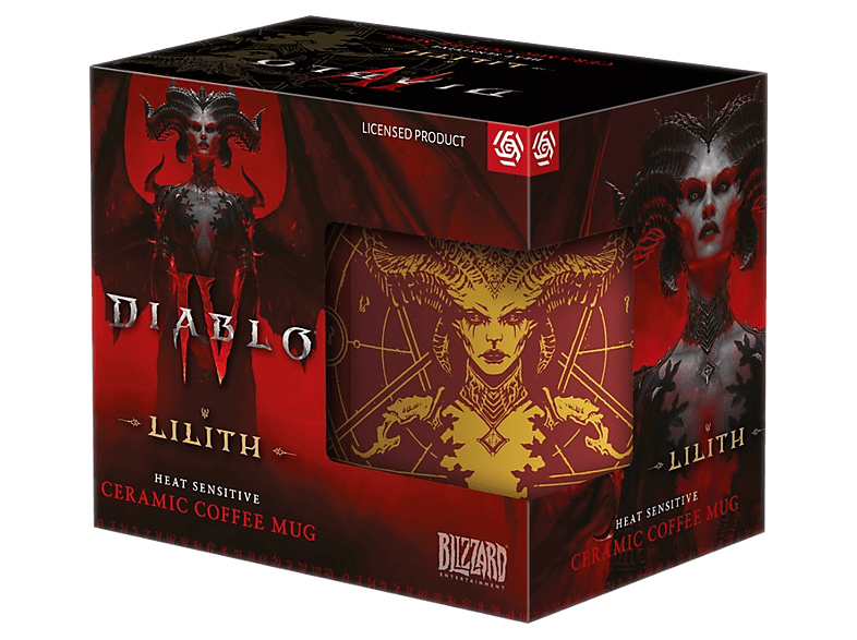 Kubek termoaktywny GOOD LOOT Diablo IV Lilith's Blood 480ml Czerwono-żółty