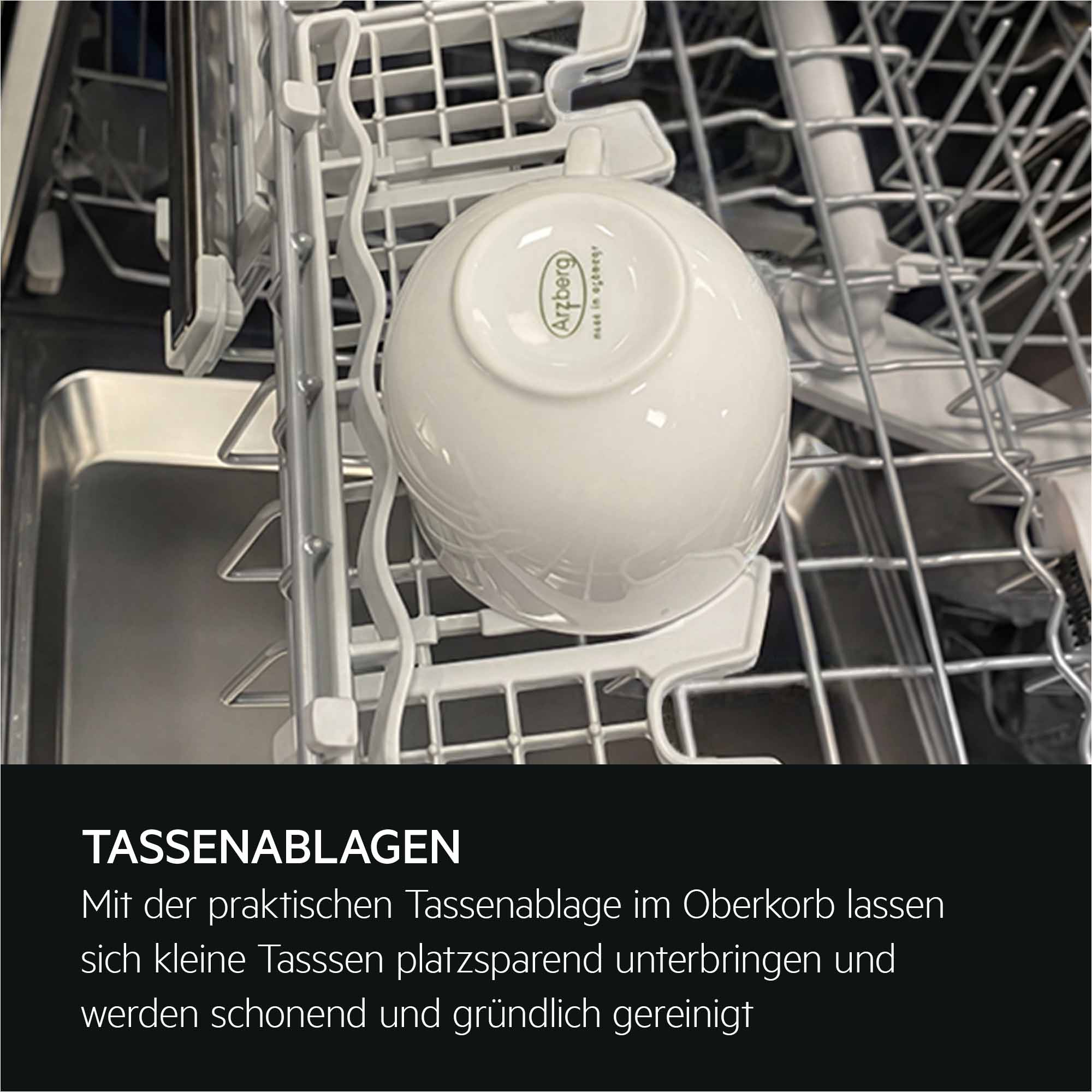 AEG GT620B2SCM 6000 Geschirrspüler (integrierbar, Besteckkorb, 596 mm breit, 44 dB(A), B, Antifinger Edelstahl-Beschichtung)