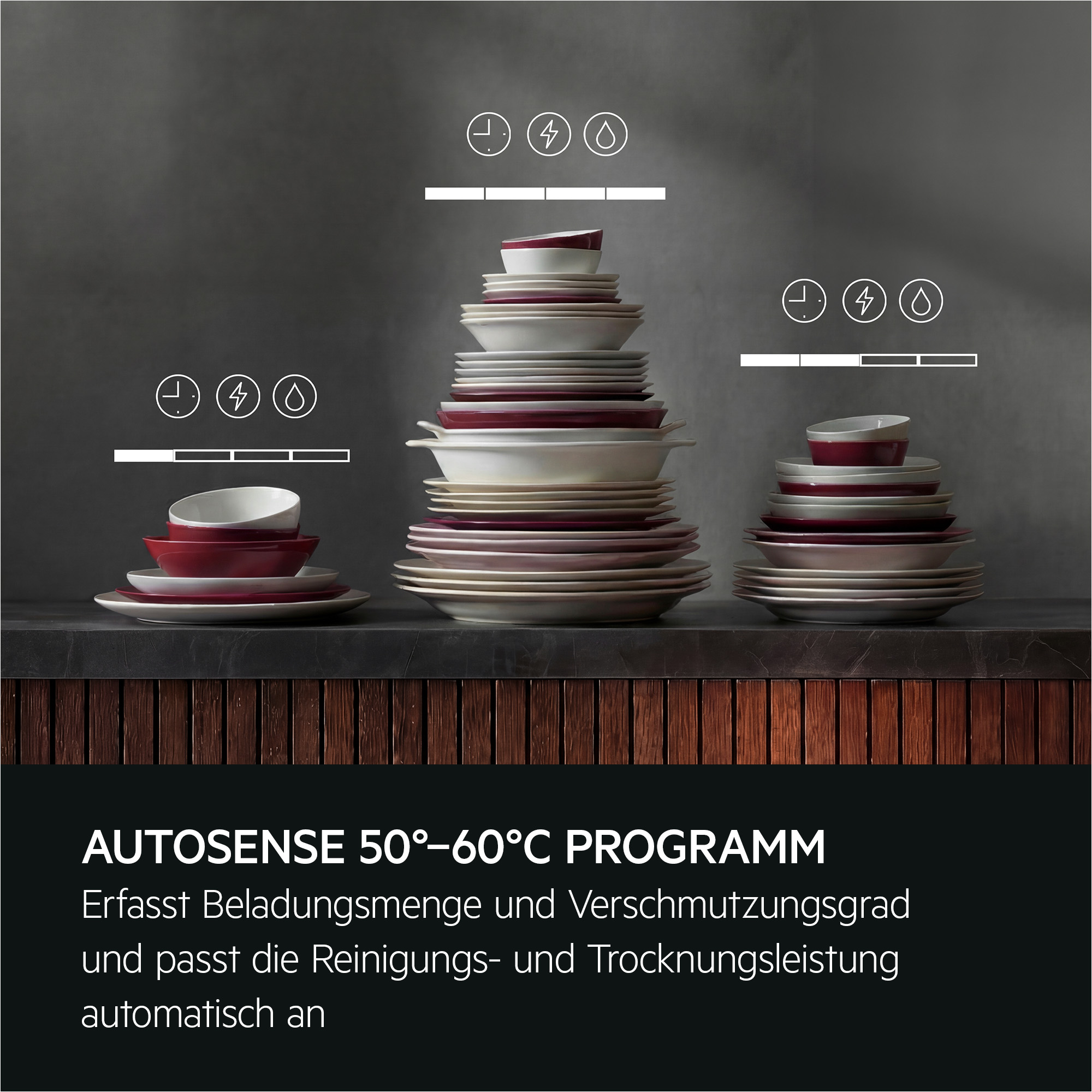 AEG GT620B2SCM 6000 Geschirrspüler (integrierbar, Besteckkorb, 596 mm breit, 44 dB(A), B, Antifinger Edelstahl-Beschichtung)