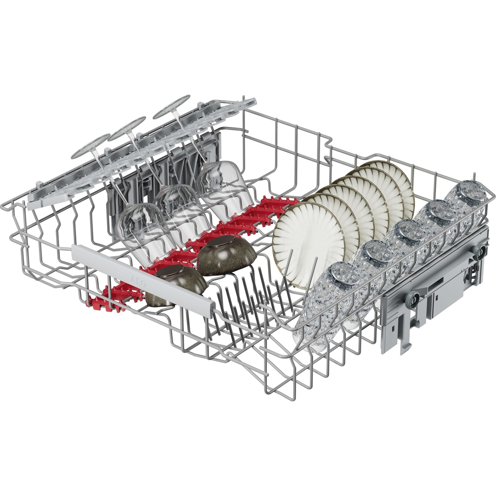 AEG GT620B2SCM 6000 Geschirrspüler (integrierbar, Besteckkorb, 596 mm breit, 44 dB(A), B, Antifinger Edelstahl-Beschichtung)
