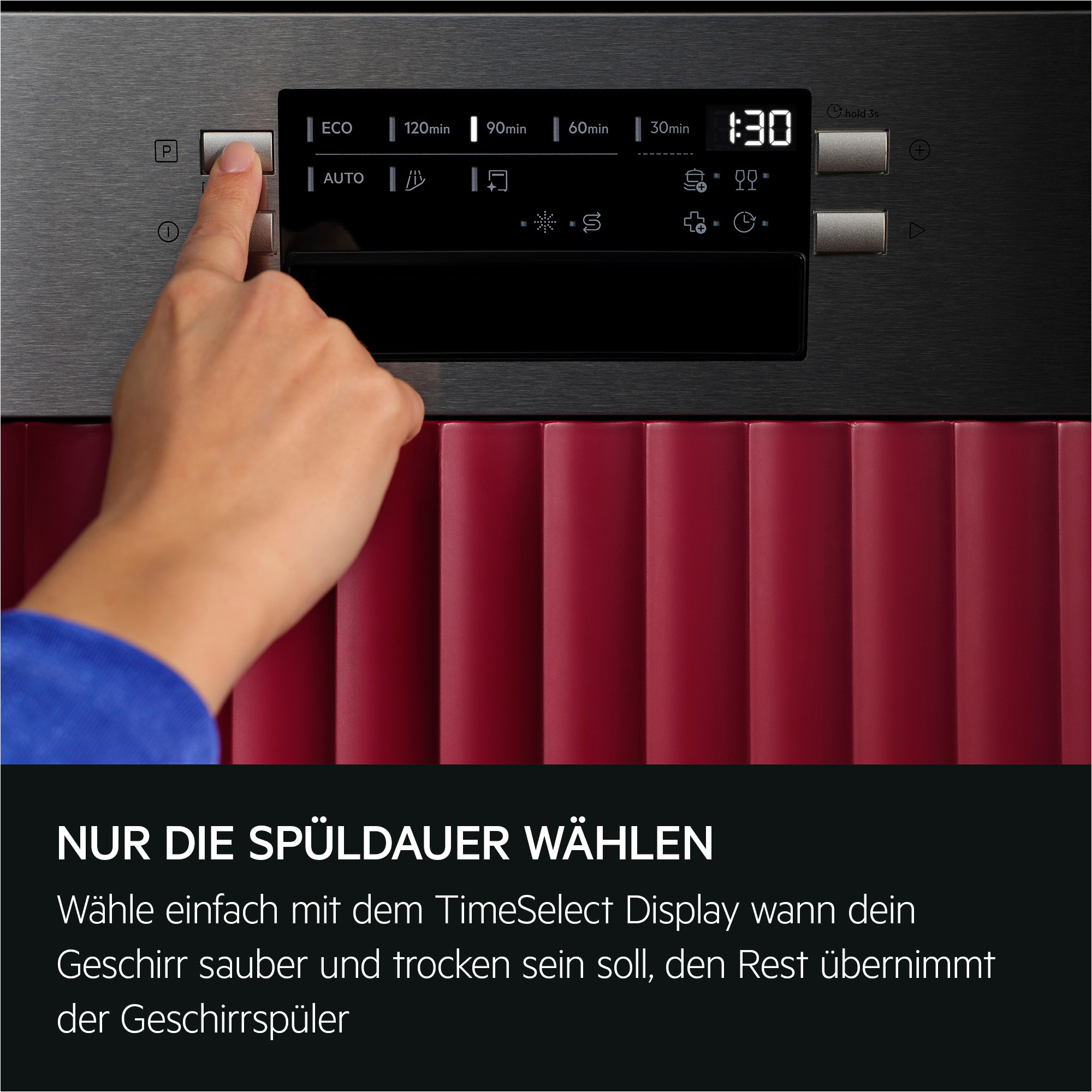AEG GT620B2SCM 6000 Geschirrspüler (integrierbar, Besteckkorb, 596 mm breit, 44 dB(A), B, Antifinger Edelstahl-Beschichtung)