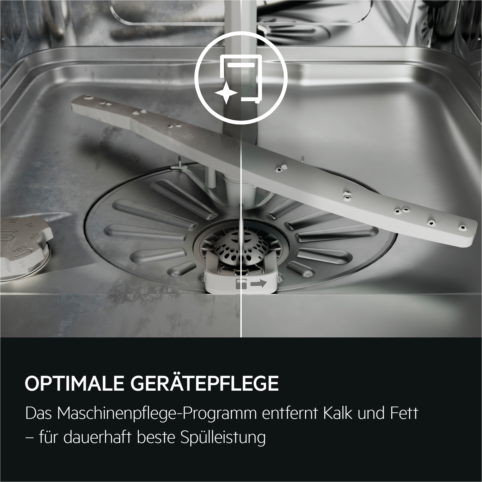 AEG GT620B2SCM 6000 Geschirrspüler (integrierbar, Besteckkorb, 596 mm breit, 44 dB(A), B, Antifinger Edelstahl-Beschichtung)