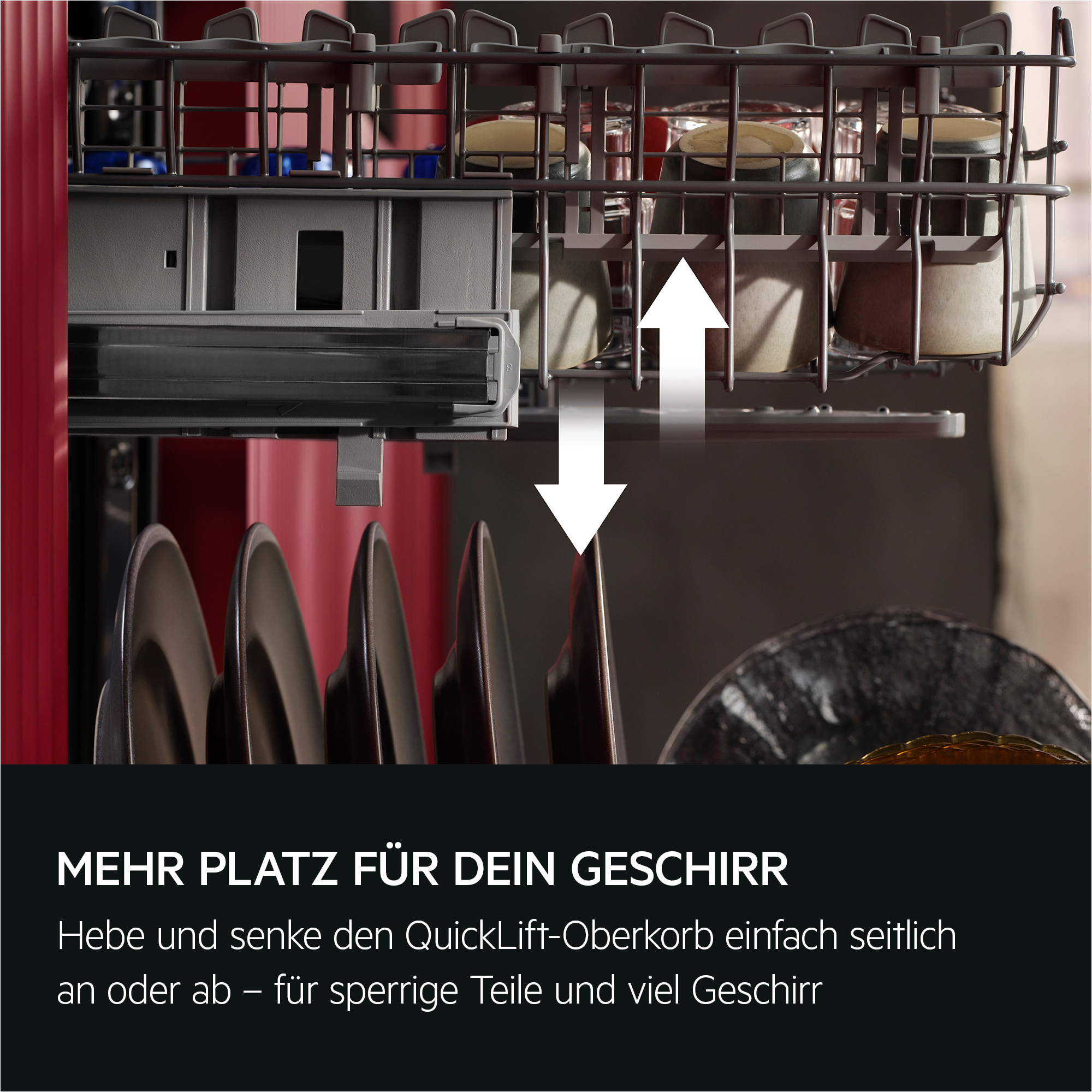 AEG GT620B2SCM 6000 Geschirrspüler (integrierbar, Besteckkorb, 596 mm breit, 44 dB(A), B, Antifinger Edelstahl-Beschichtung)