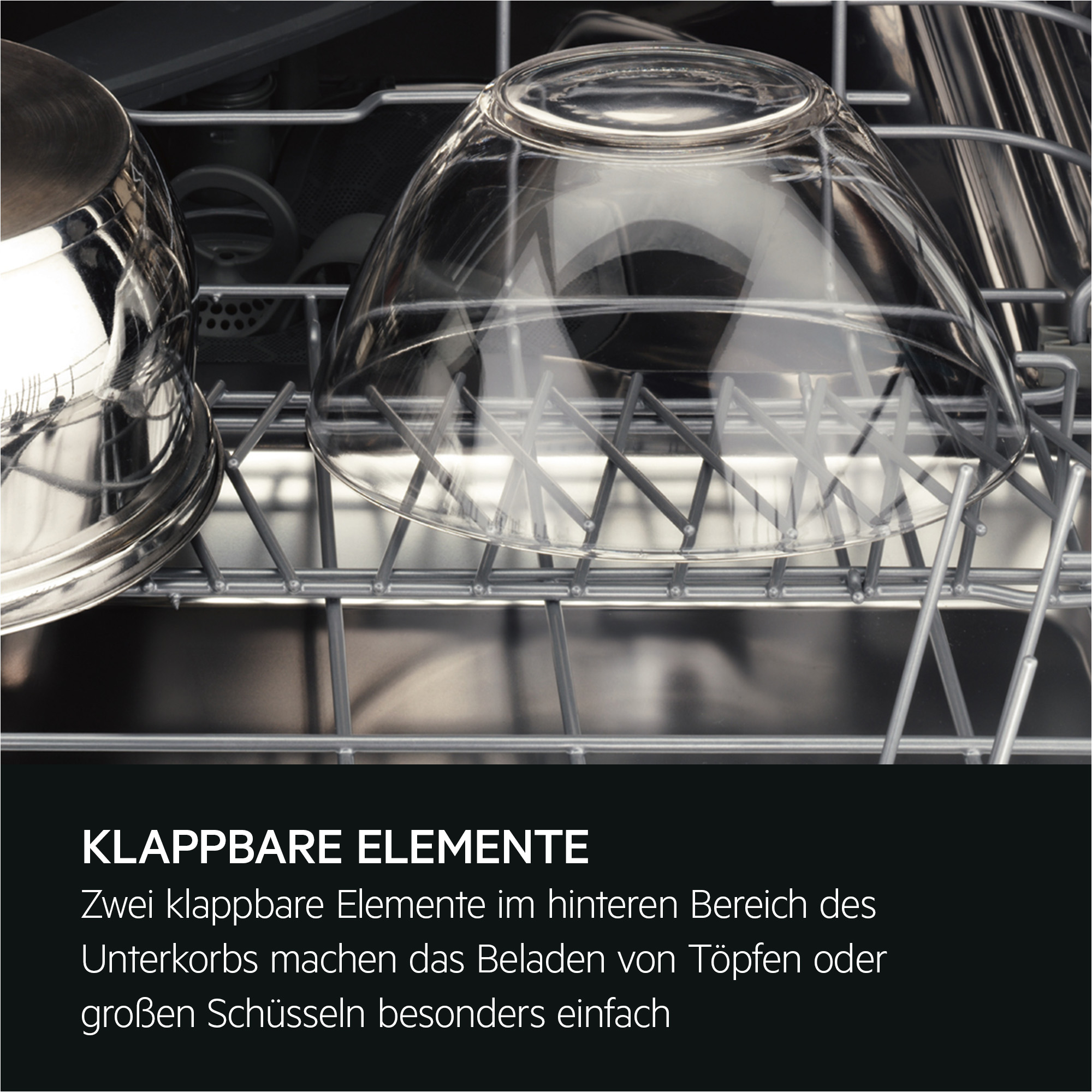 AEG GT620B2SCM 6000 Geschirrspüler (integrierbar, Besteckkorb, 596 mm breit, 44 dB(A), B, Antifinger Edelstahl-Beschichtung)