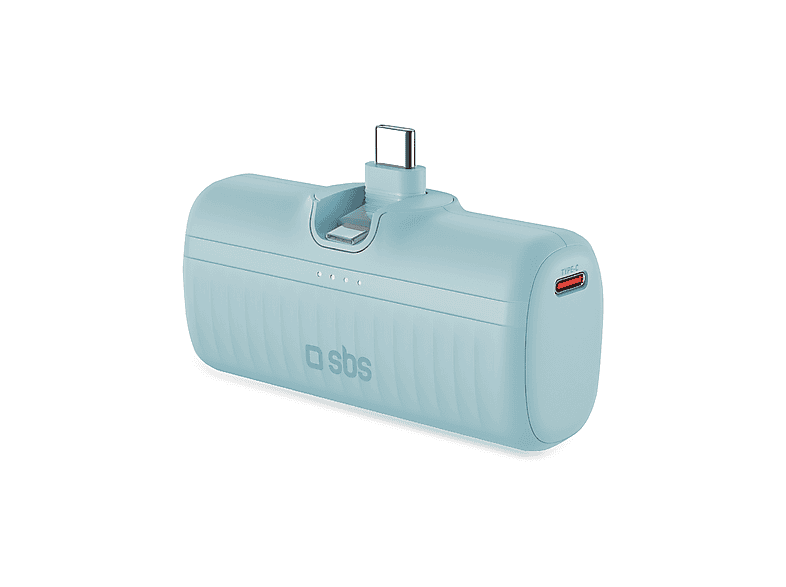 POWERBANK SBS Pb azzurro 5000mAh, Azzurro
