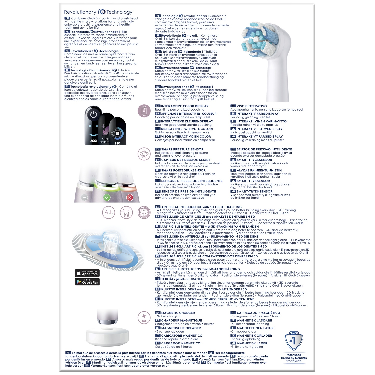 ORAL B Brosse à dents électrique iO9 - Rose