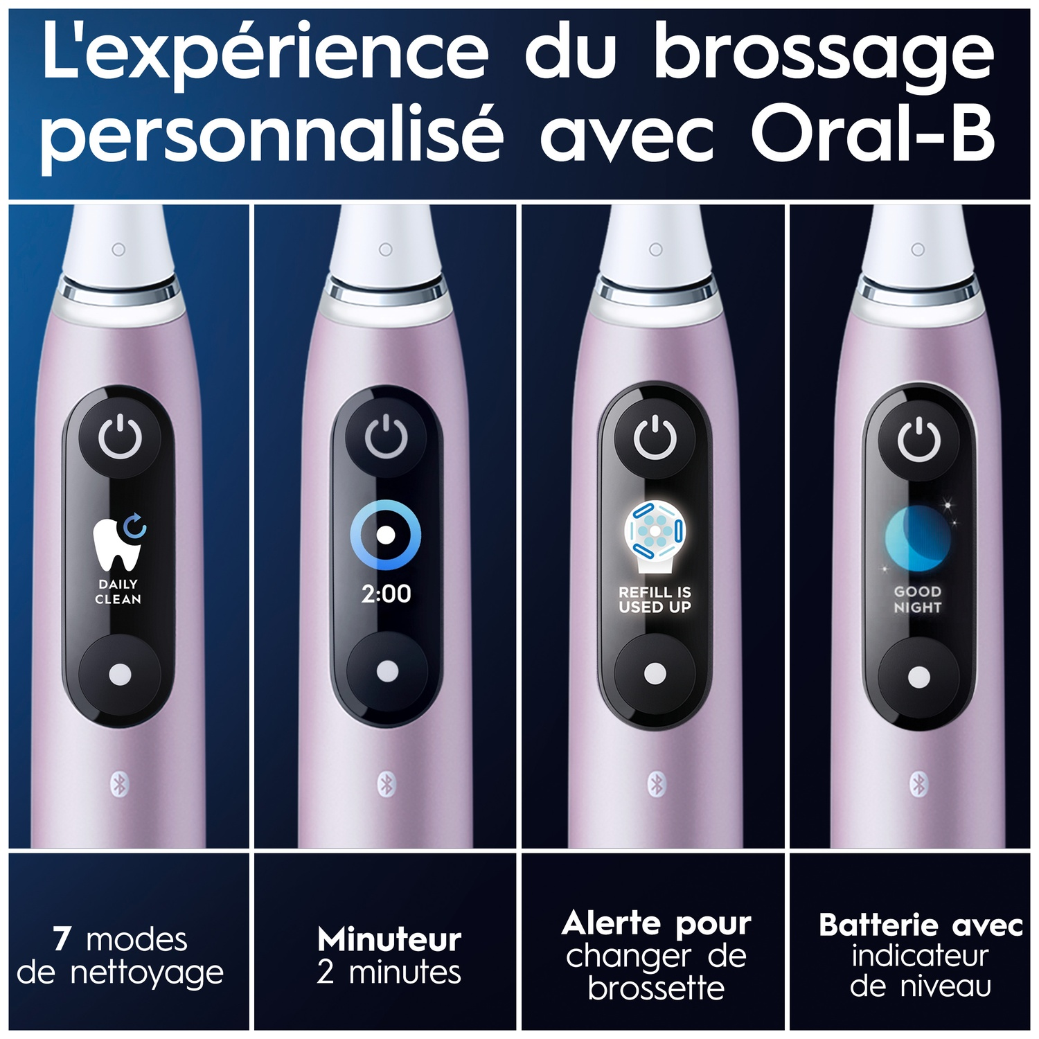 ORAL B Brosse à dents électrique iO9 - Rose