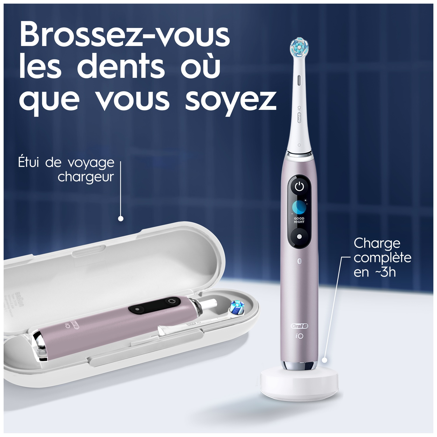 ORAL B Brosse à dents électrique iO9 - Rose