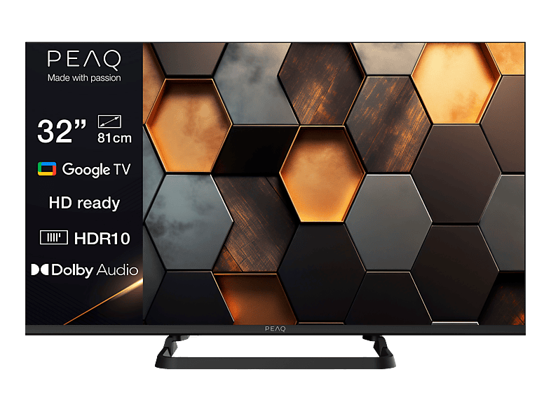 PEAQ PTV 32GH-5026C TV (Flat, 32 / 80 cm, HD-ready, Smart TV, Google TV)