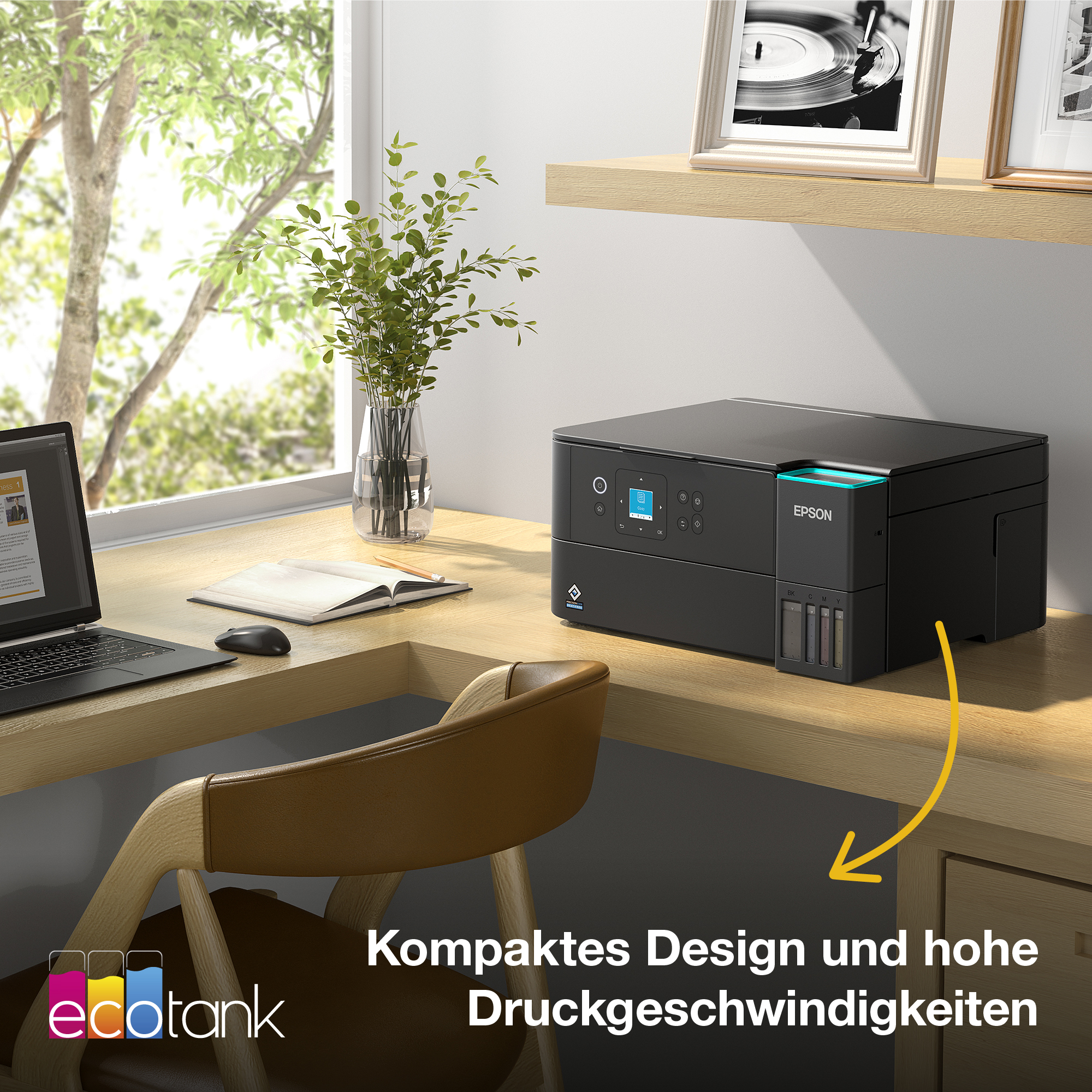 EPSON EcoTank ET-2951 Multifunktionsdrucker, Schwarz