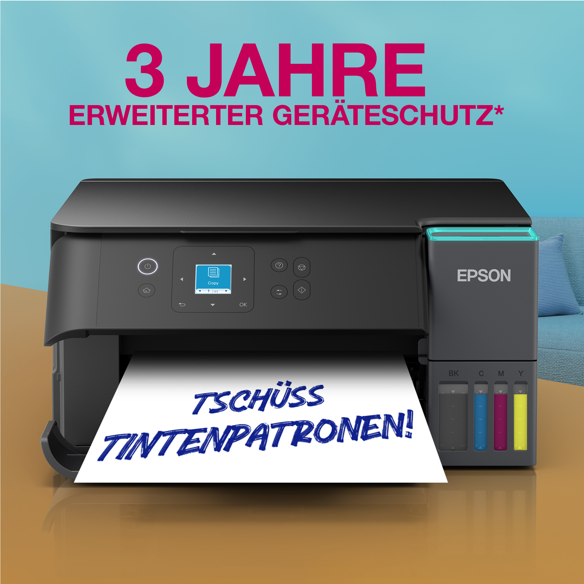 EPSON EcoTank ET-2951 Multifunktionsdrucker, Schwarz