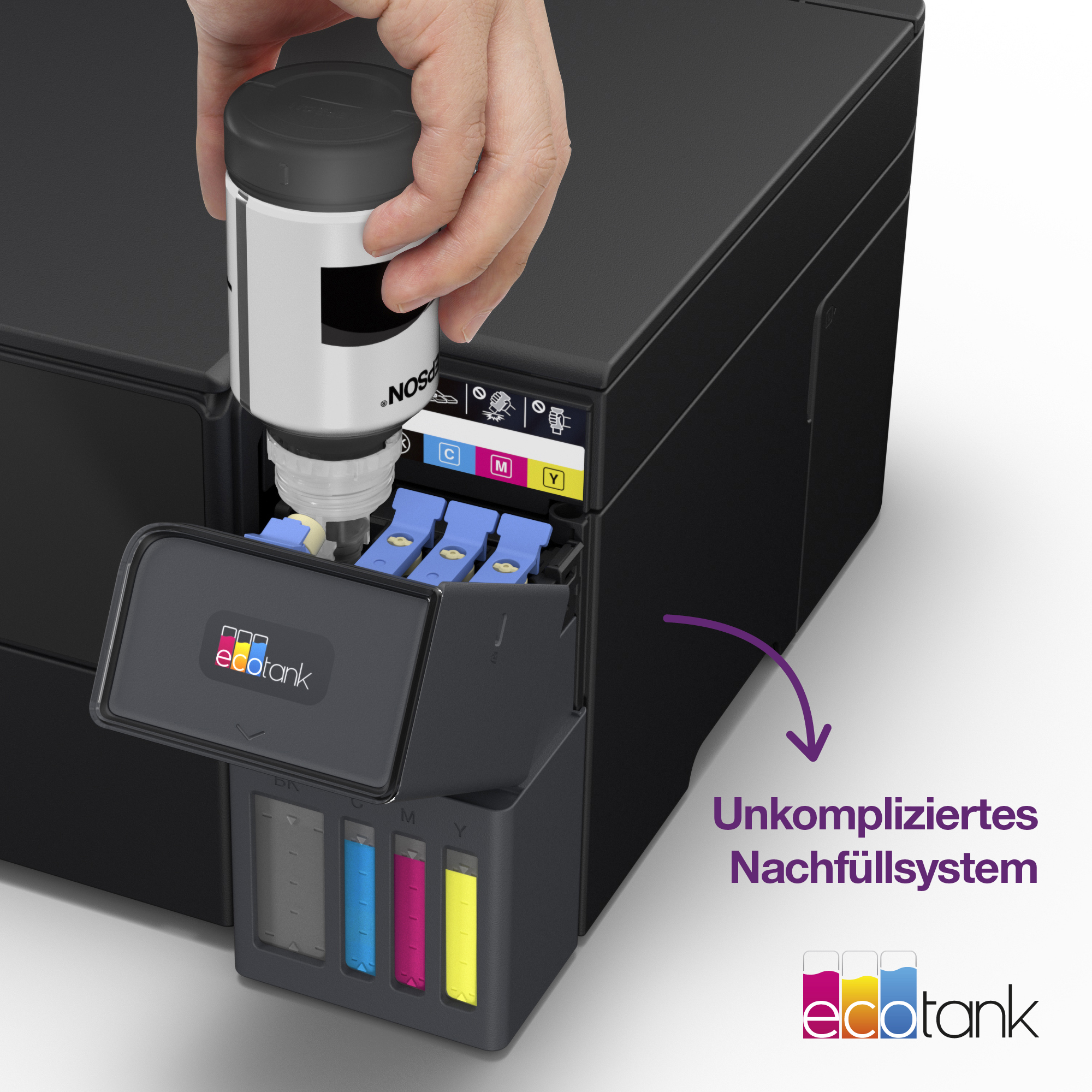 EPSON EcoTank ET-2951 Multifunktionsdrucker, Schwarz