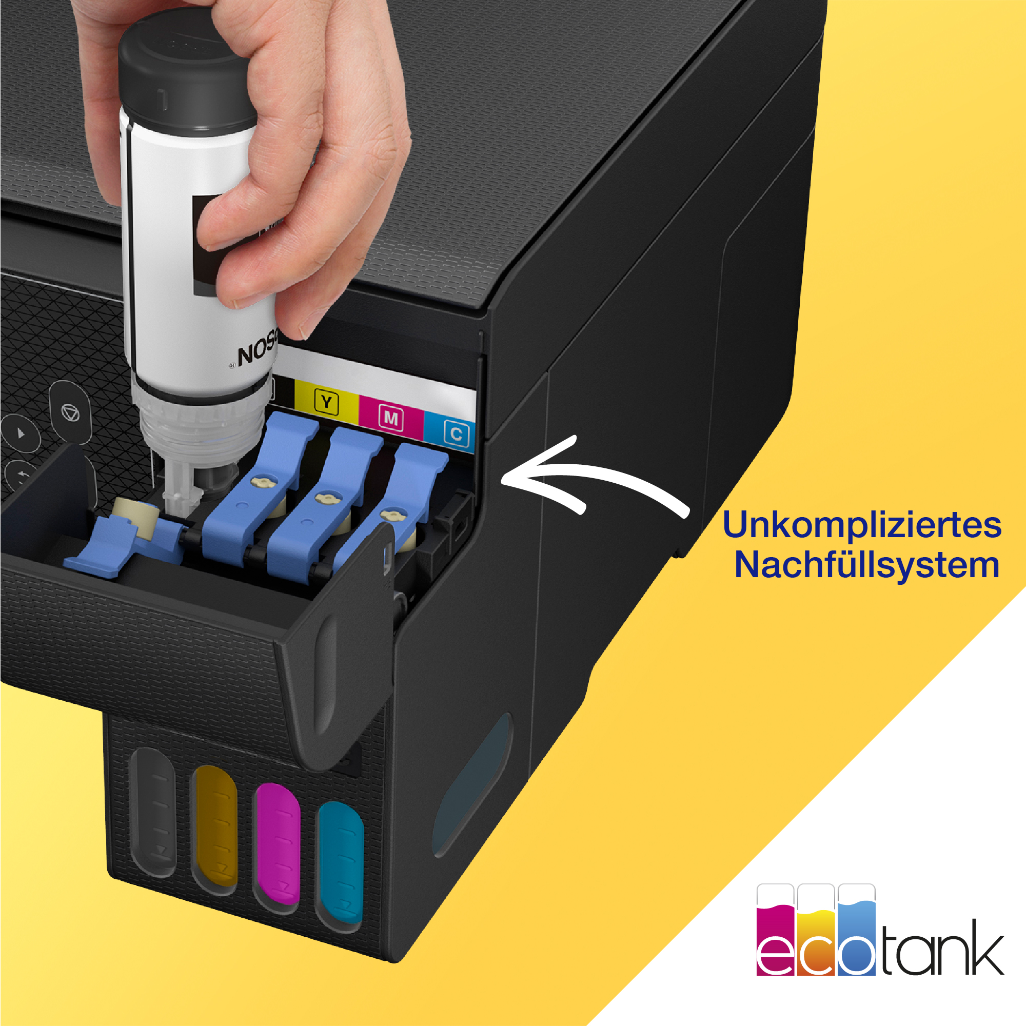 EPSON Ecotank ET-2870 Multifunktionsdrucker, Schwarz