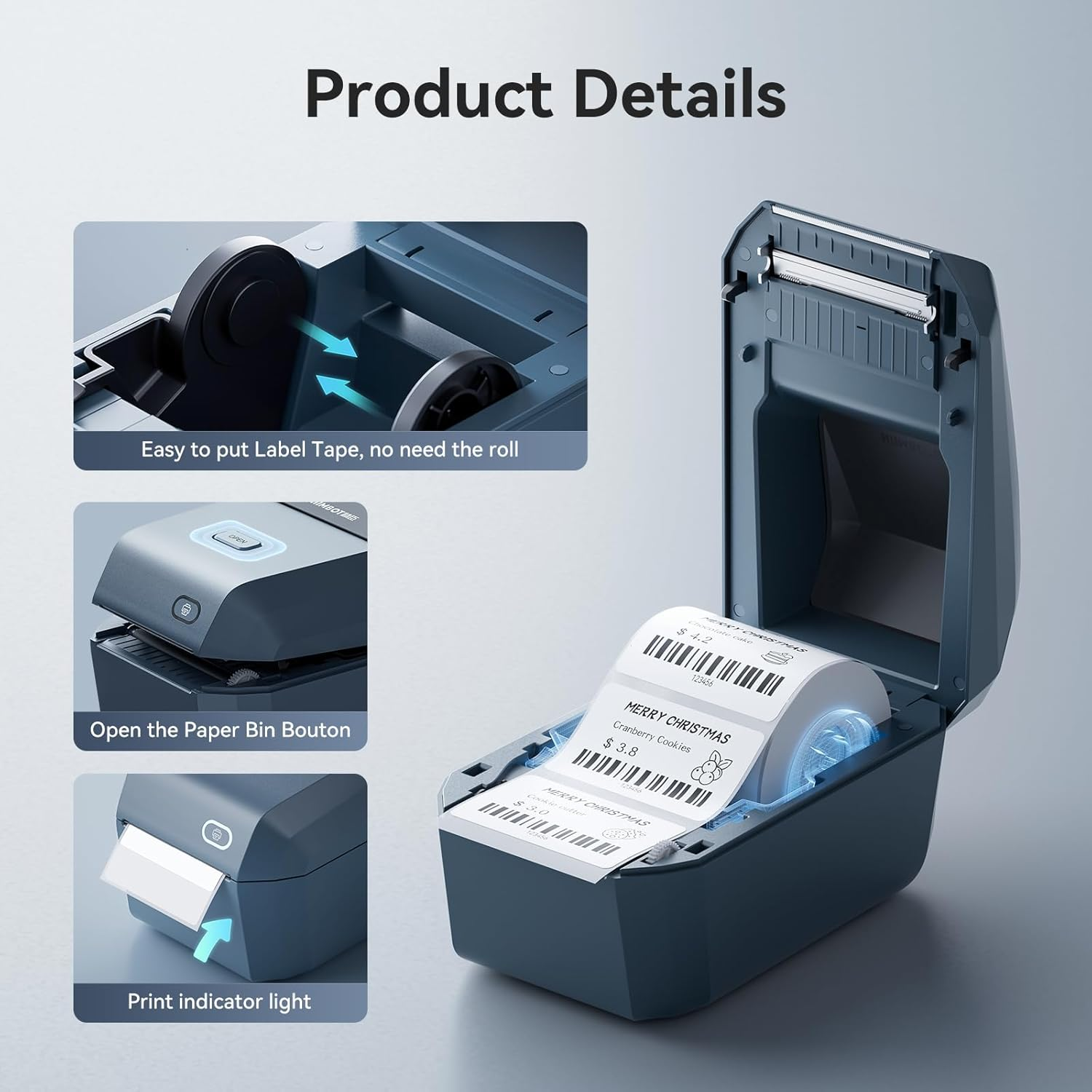 NIIMBOT K3W - Labelprinter - Thermal print - Space Blue Labelprinter