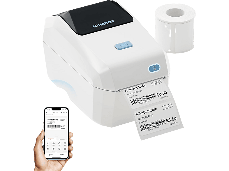 Imprimante d'étiquettes thermique Niimbot K3w Blanche