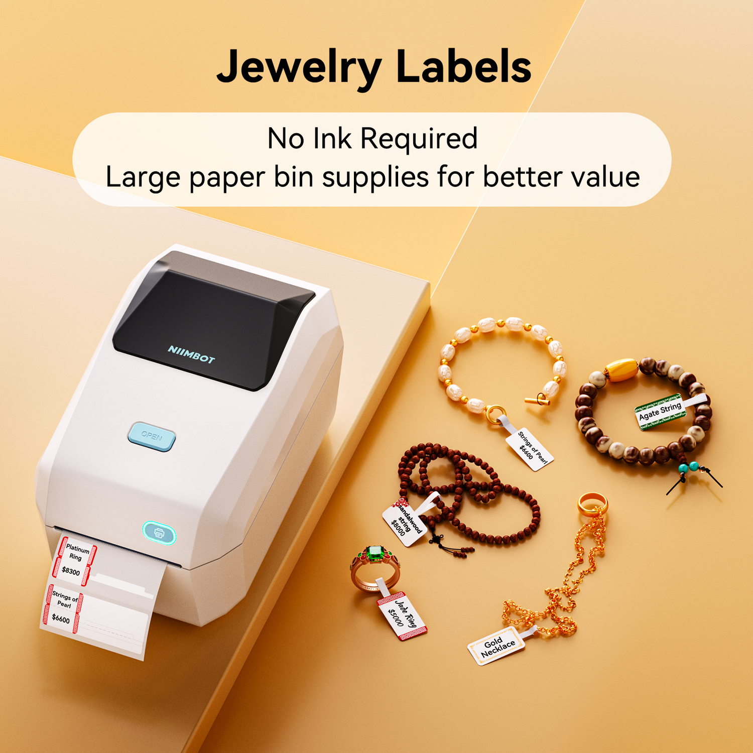 NIIMBOT K3W - Labelprinter - Thermal print - White Labelprinter