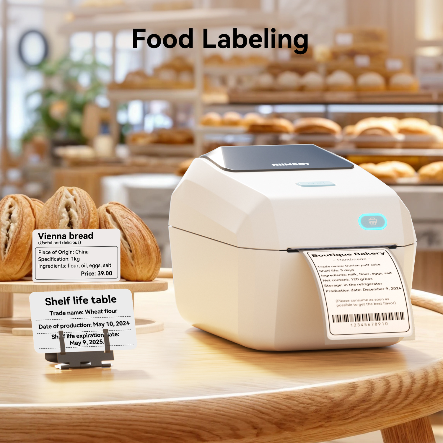 NIIMBOT K3W - Labelprinter - Thermal print - White Labelprinter