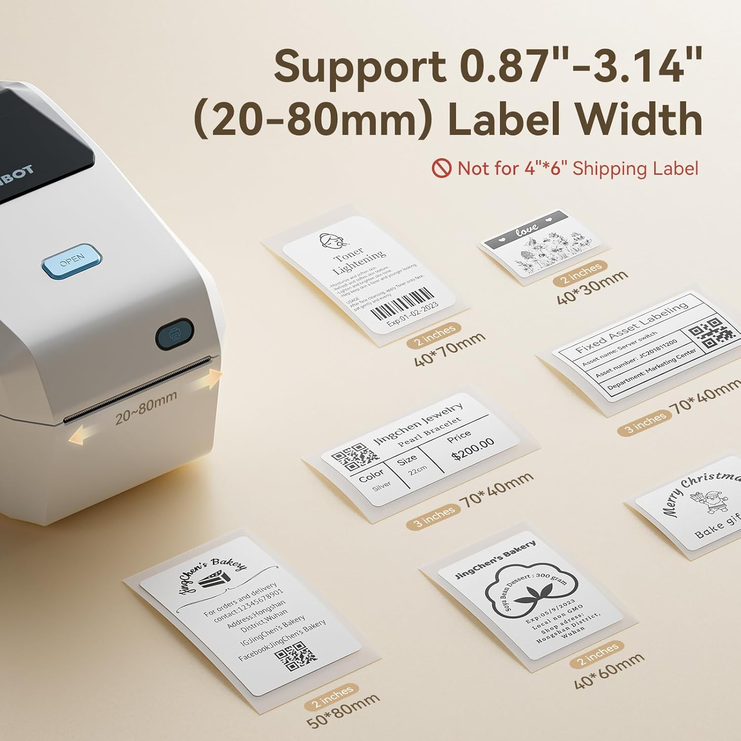 NIIMBOT K3W - Labelprinter - Thermal print - White Labelprinter