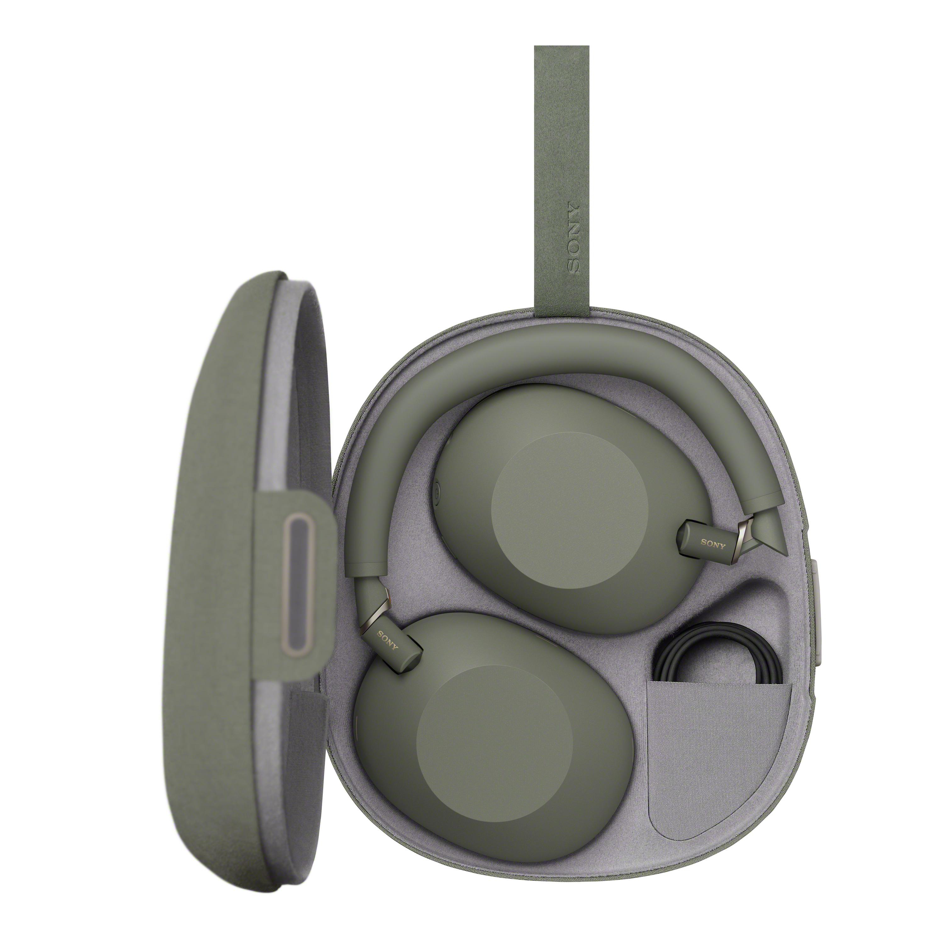 SONY WH-1000XM6 Premium Noise Cancelling, Over-ear Kopfhörer Bluetooth Olive Grau