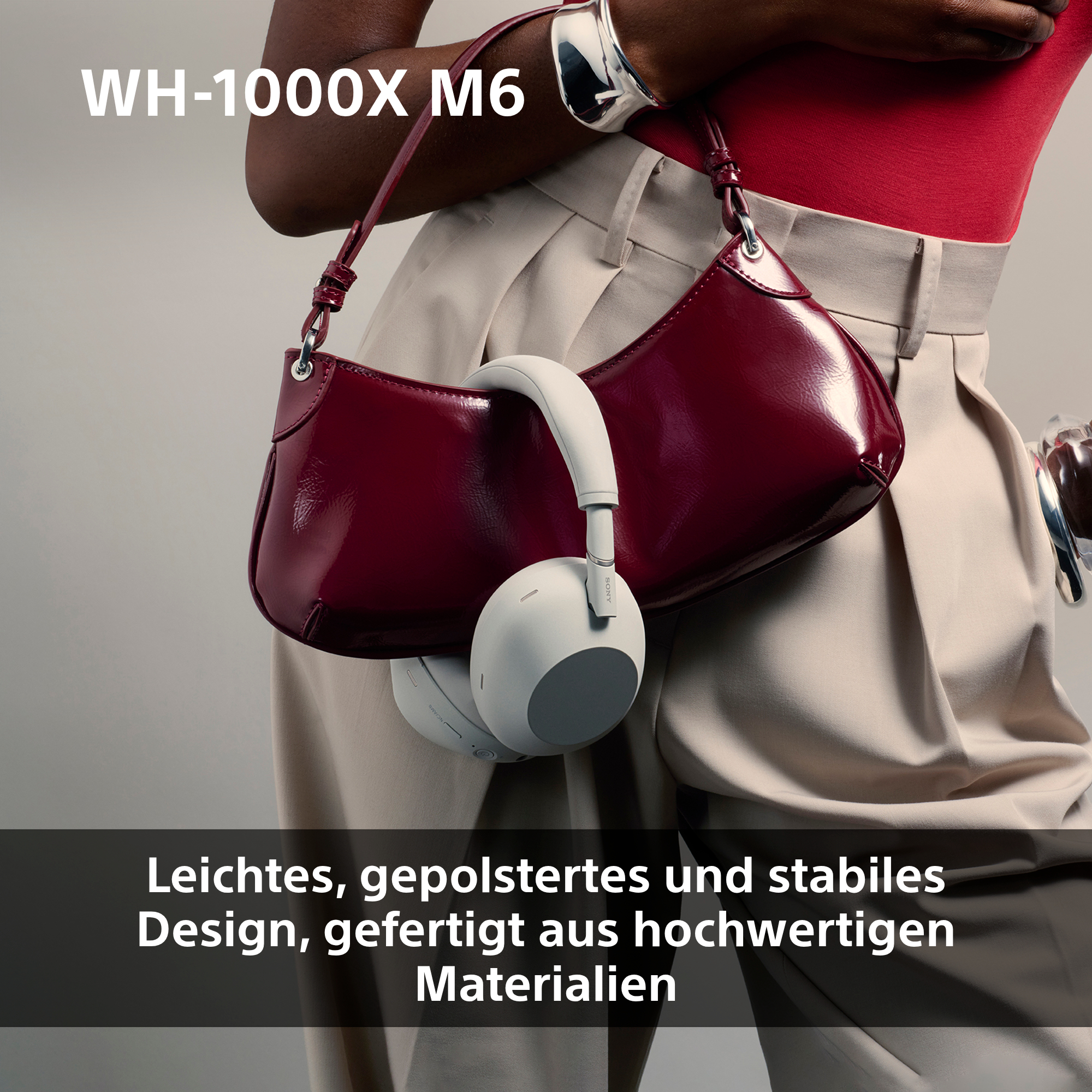 SONY WH-1000XM6 Premium Noise Cancelling, Over-ear Kopfhörer Bluetooth Olive Grau