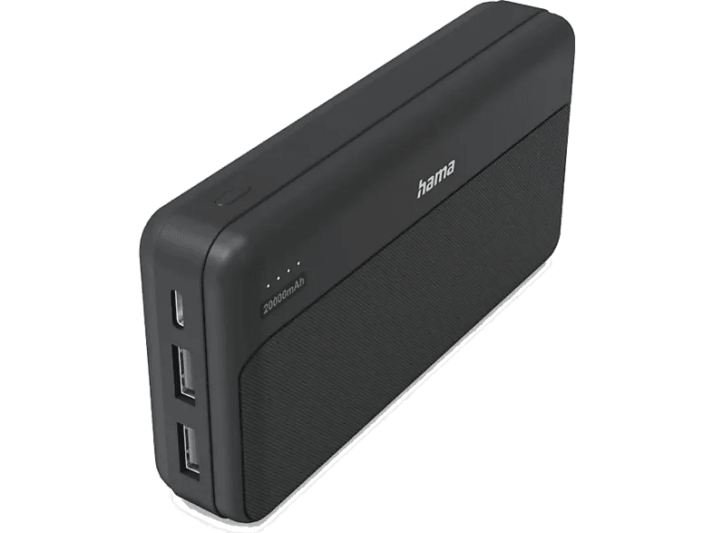 Powerbank HAMA Power Pack Pocket 20 20000 mAh Antracytowy