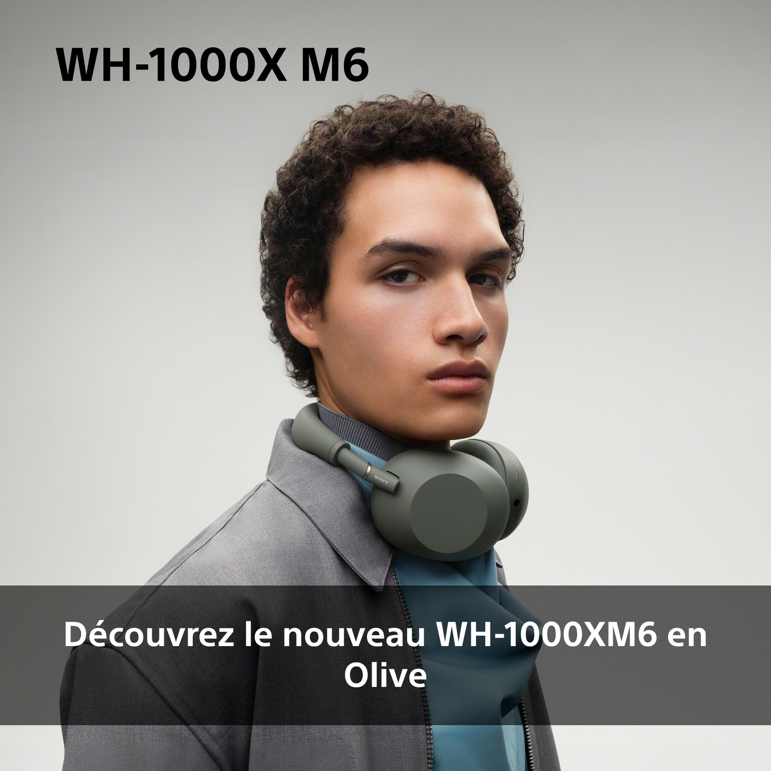 SONY WH-1000XM6 Olive Grey Over-ear Draadloze hoofdtelefoon Met Noise-cancelling