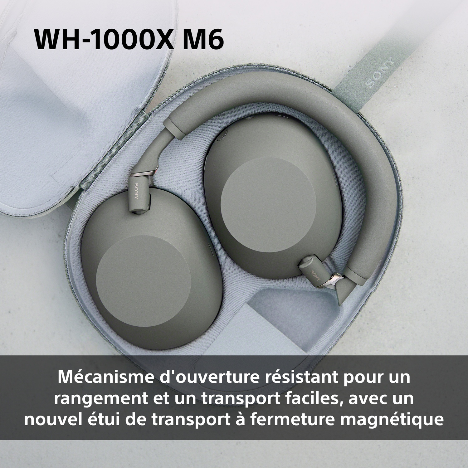 SONY WH-1000XM6 Olive Grey Over-ear Draadloze hoofdtelefoon Met Noise-cancelling