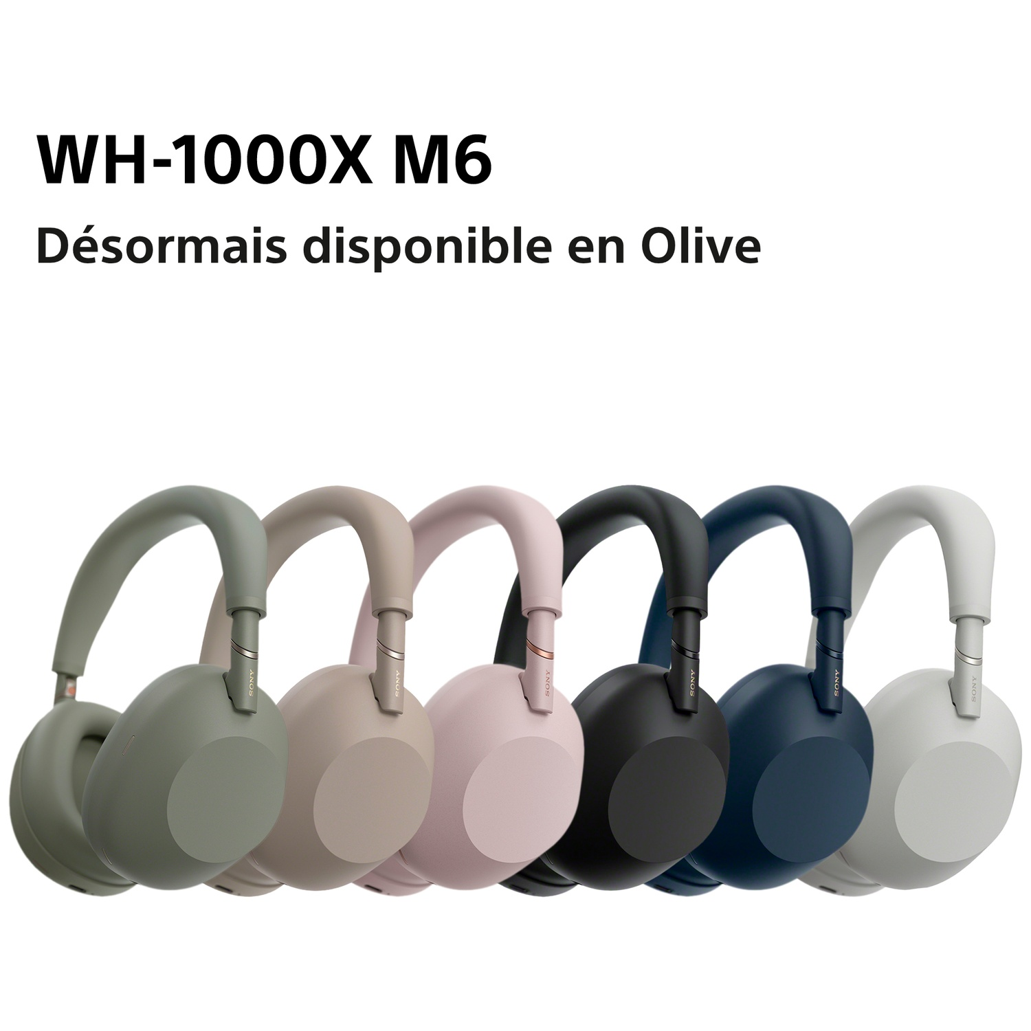 SONY WH-1000XM6 Olive Grey Over-ear Draadloze hoofdtelefoon Met Noise-cancelling