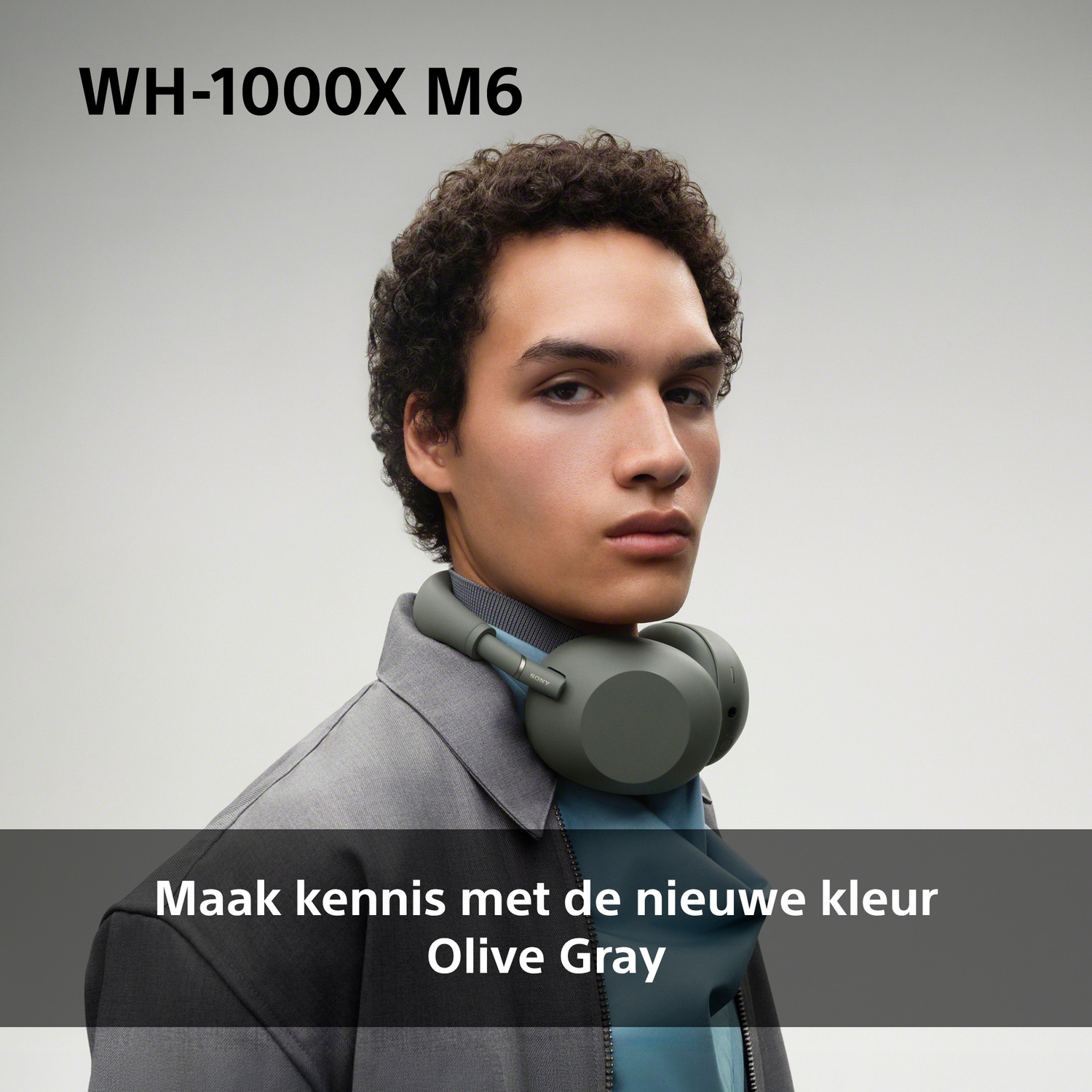 SONY WH-1000XM6 Olive Grey Over-ear Draadloze hoofdtelefoon Met Noise-cancelling