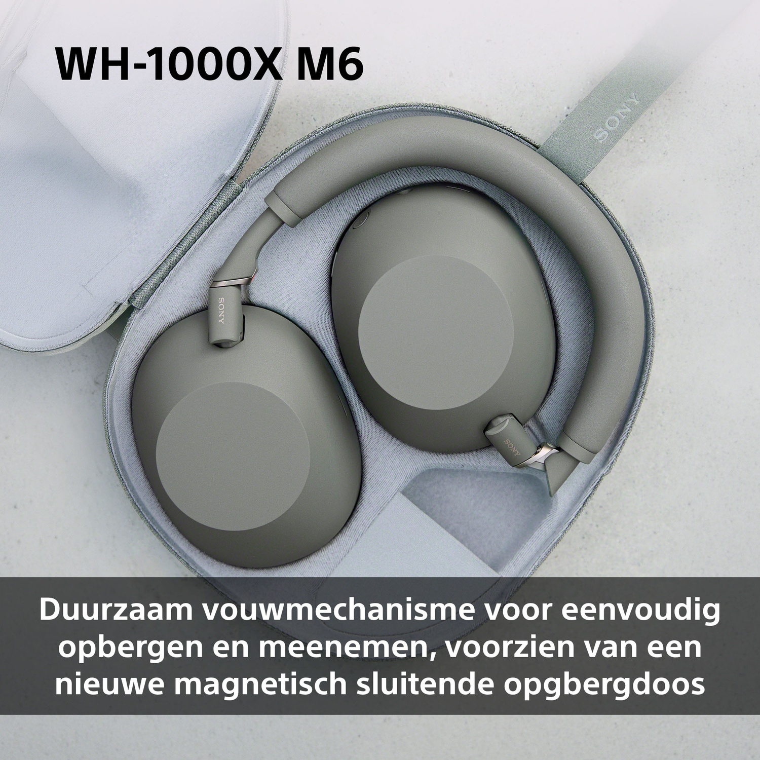 SONY WH-1000XM6 Olive Grey Over-ear Draadloze hoofdtelefoon Met Noise-cancelling