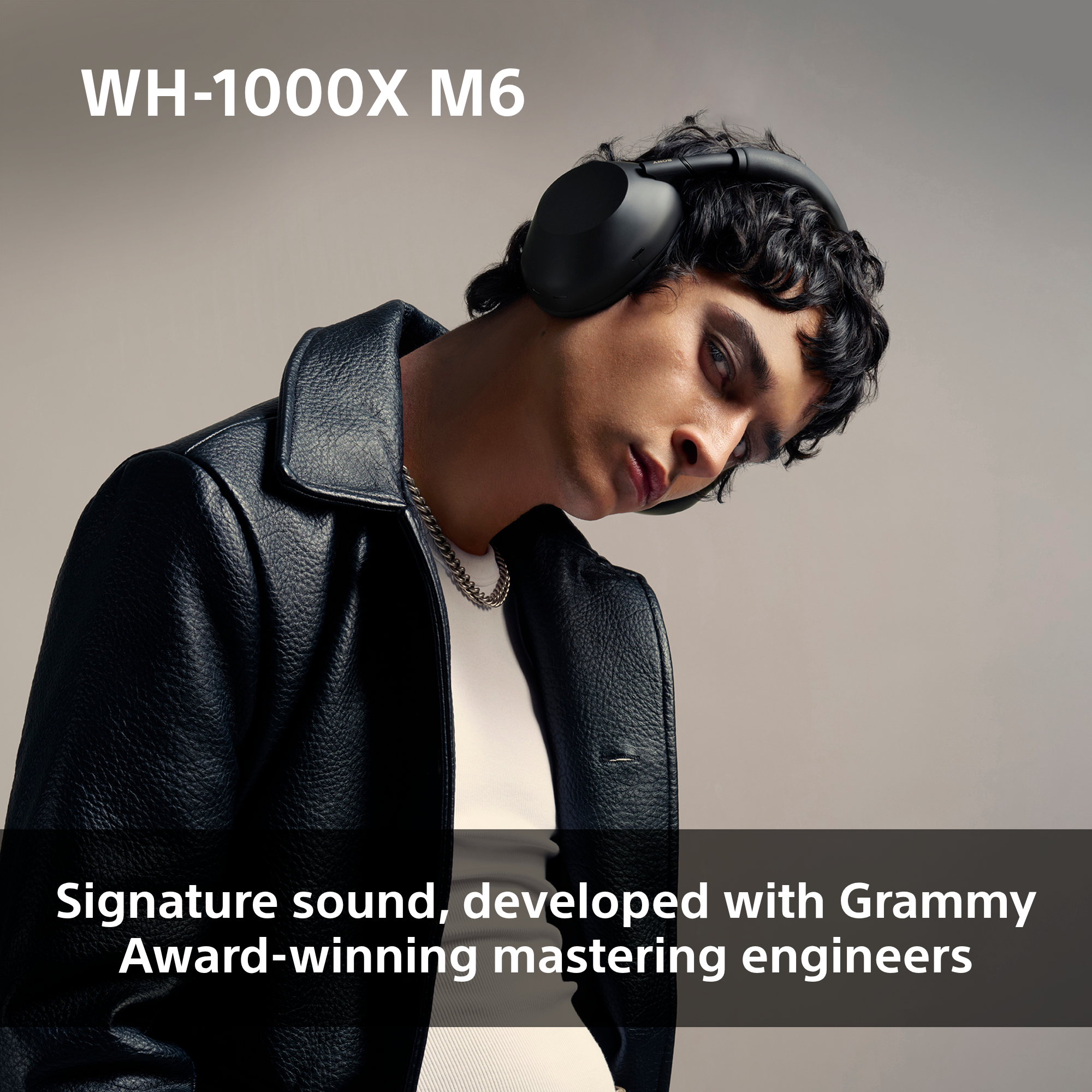 SONY WH-1000X M6, Over-ear Cuffie con tecnologia di cancellazione del rumore Bluetooth (Piegabile) Olive Gray