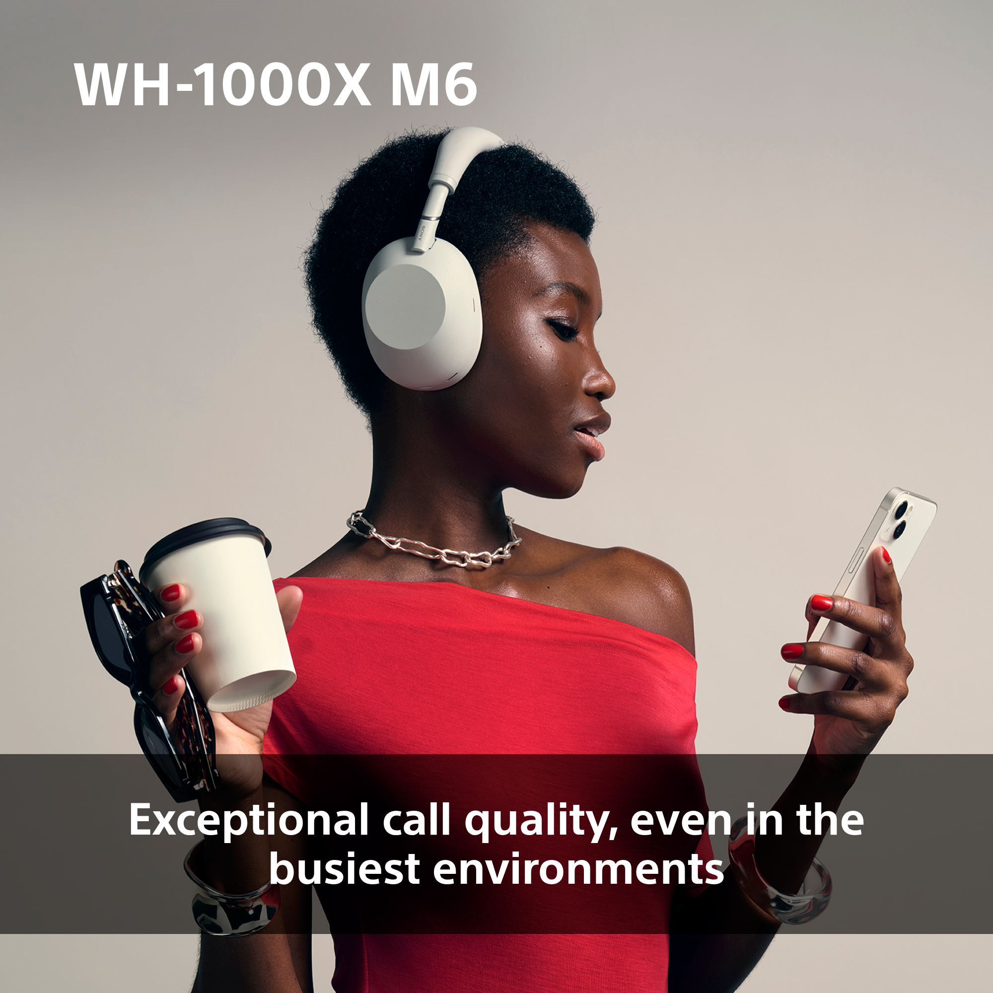 SONY WH-1000X M6, Over-ear Cuffie con tecnologia di cancellazione del rumore Bluetooth (Piegabile) Olive Gray