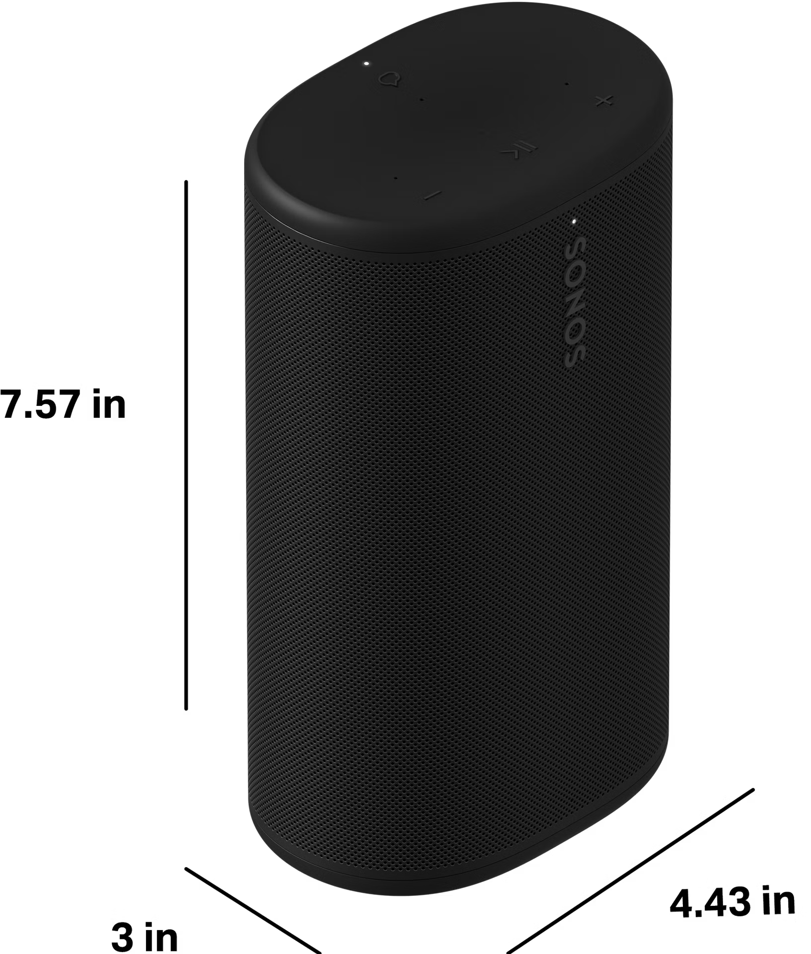 SONOS PLAY Hordozható multiroom hangszóró, fekete