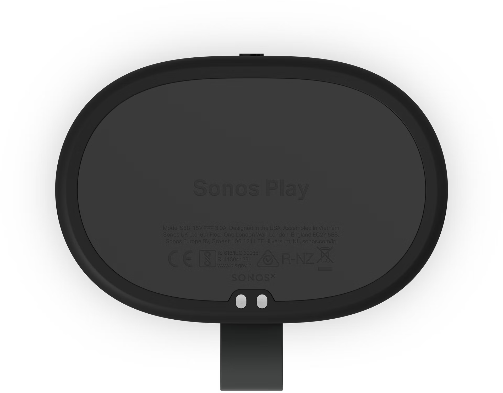 SONOS PLAY Hordozható multiroom hangszóró, fekete