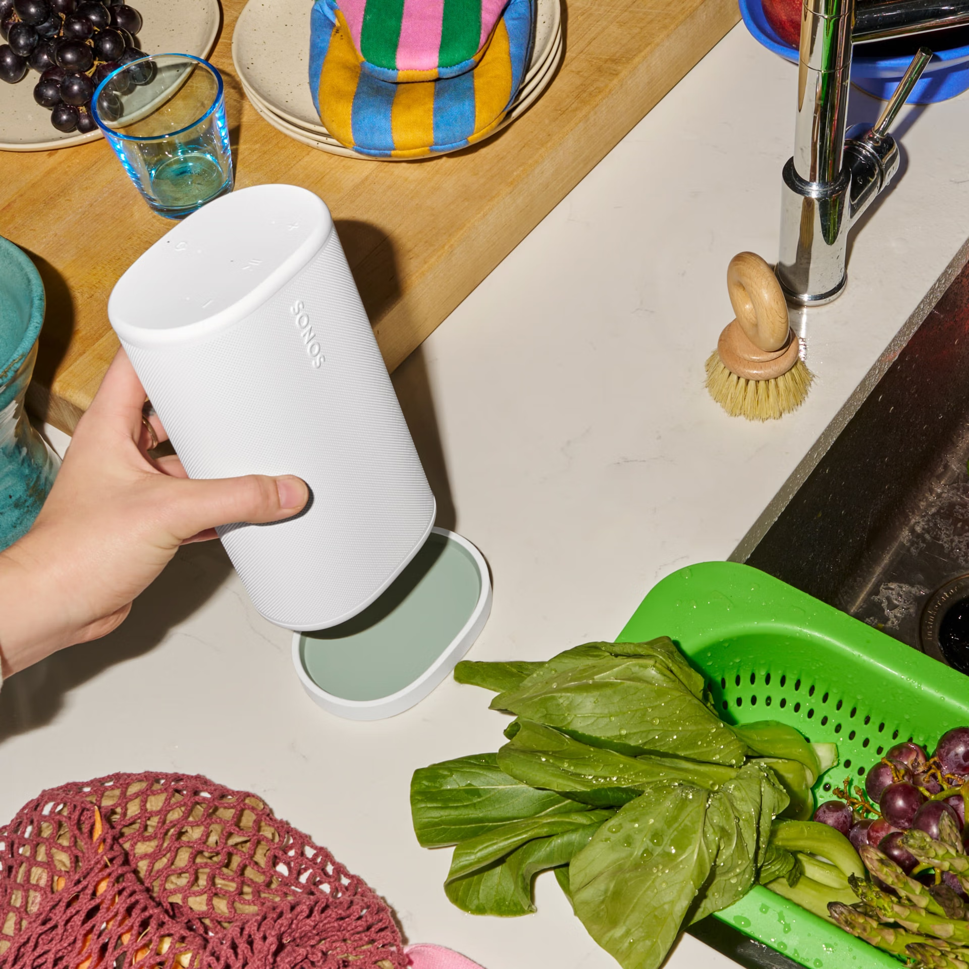 SONOS PLAY Hordozható multiroom hangszóró, fehér