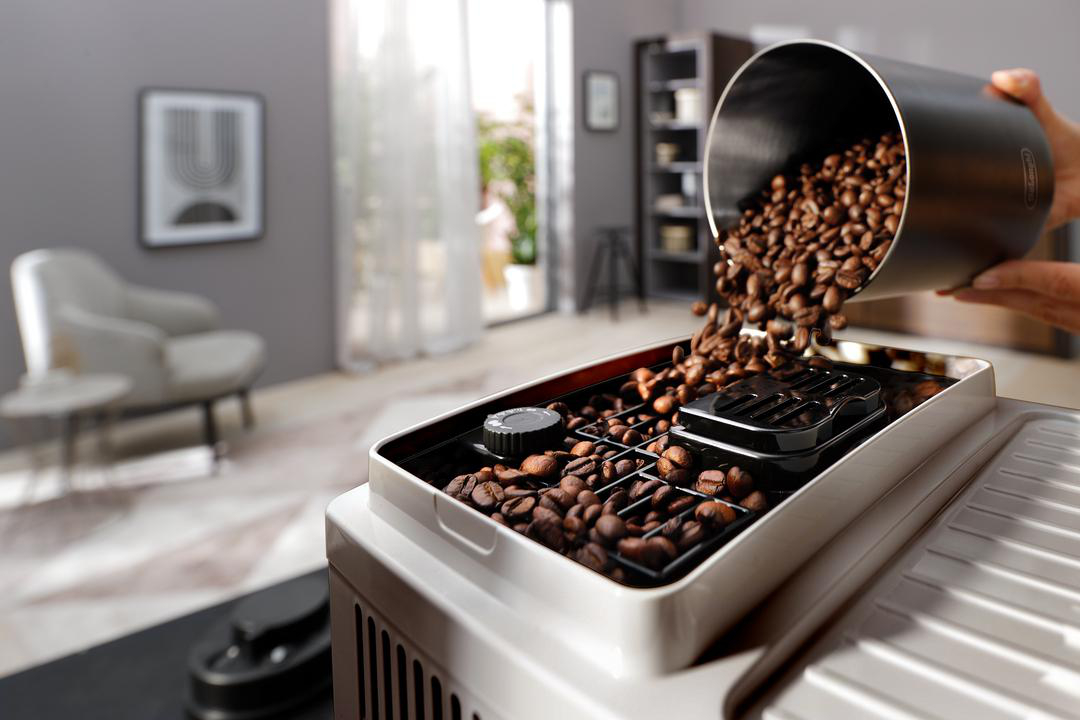 DE LONGHI ECAM 220.50 BG MAGNIFICA Start Pop Kaffeevollautomat (Beige, Integriertes Mahlwerk mit 13 Einstellungen, 15 bar)