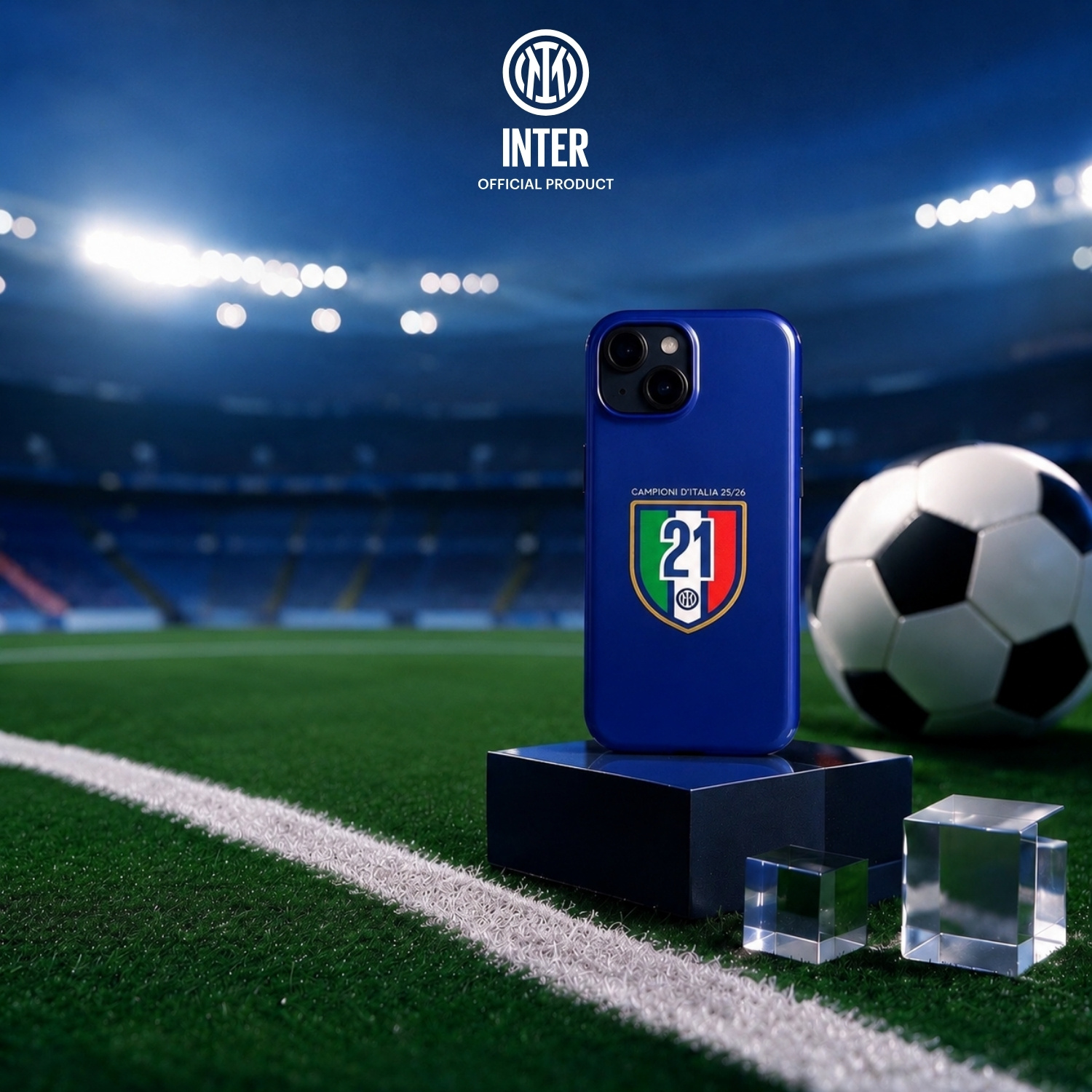 LA CASA DE LAS CARCASAS COVER UFFICIALE INTER PER IPHONE 15 COVER per Apple iPhone 15, Blue