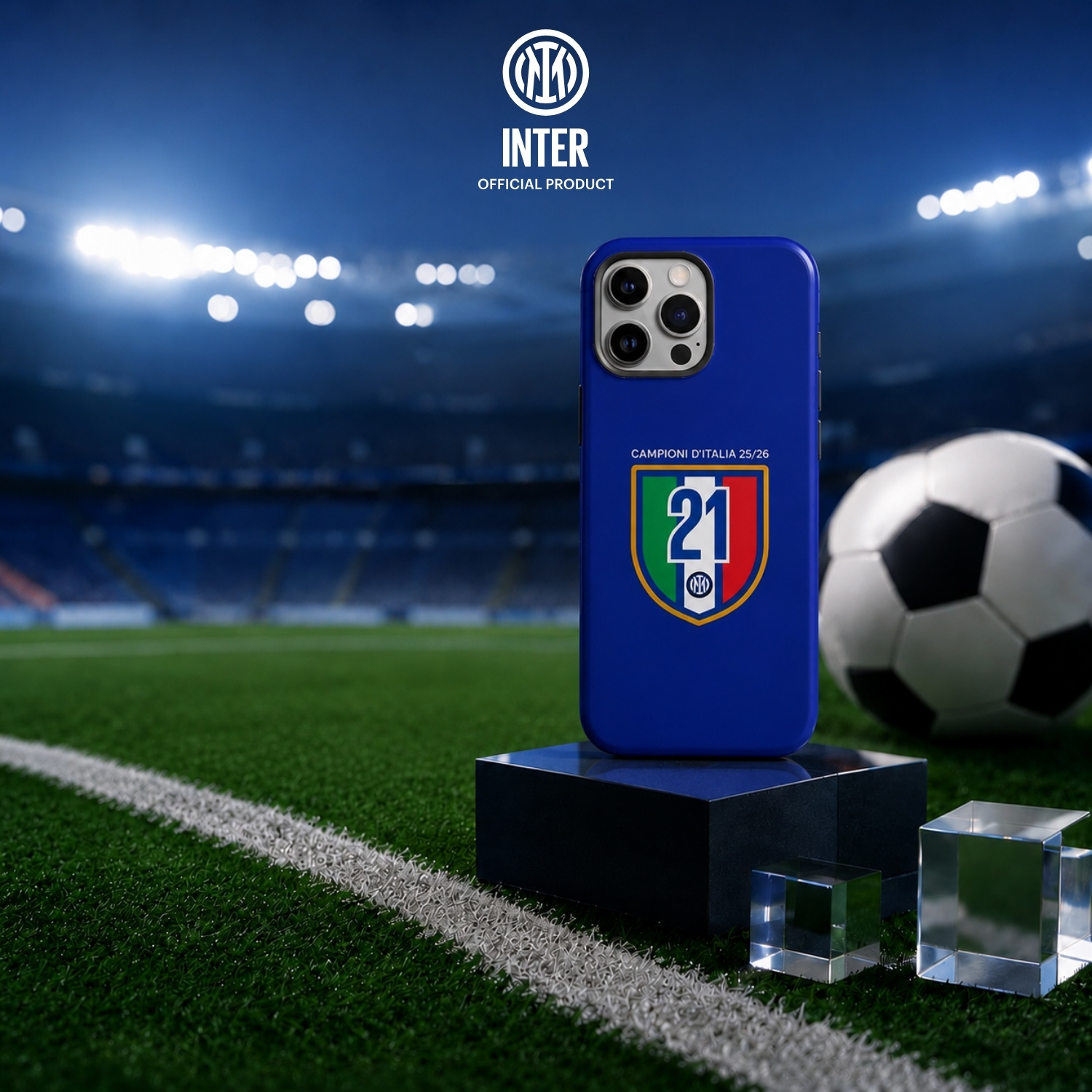 LA CASA DE LAS CARCASAS COVER UFFICIALE INTER PER IPHONE 17 COVER per Apple iPhone 17, Blu