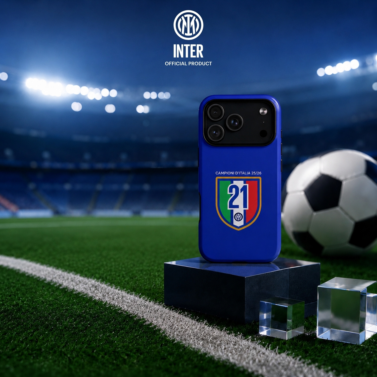 LA CASA DE LAS CARCASAS COVER UFFICIALE INTER PER IPHONE 17 PRO COVER per Apple iPhone 17 Pro, Blu