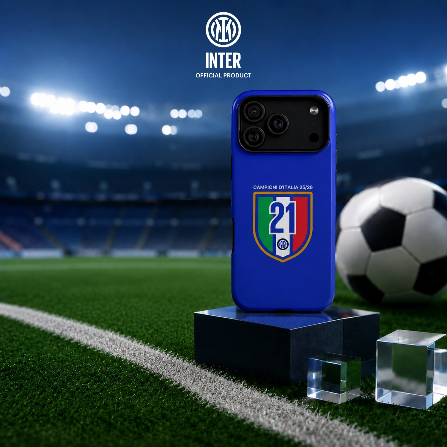 LA CASA DE LAS CARCASAS COVER UFFICIALE INTER PER IPHONE 17 PRO MAX COVER per Apple iPhone 17 Pro Max, Blu